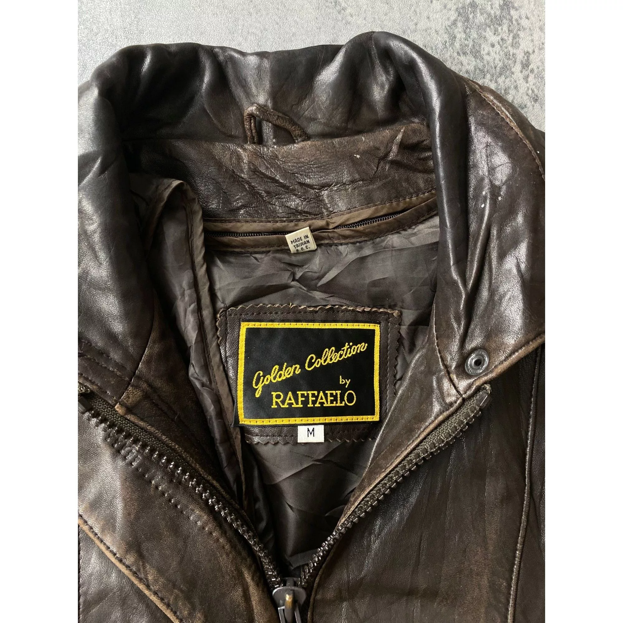 Vintage Leather Jackets Vintage Raffaelo Jacket Brown Leather Coat