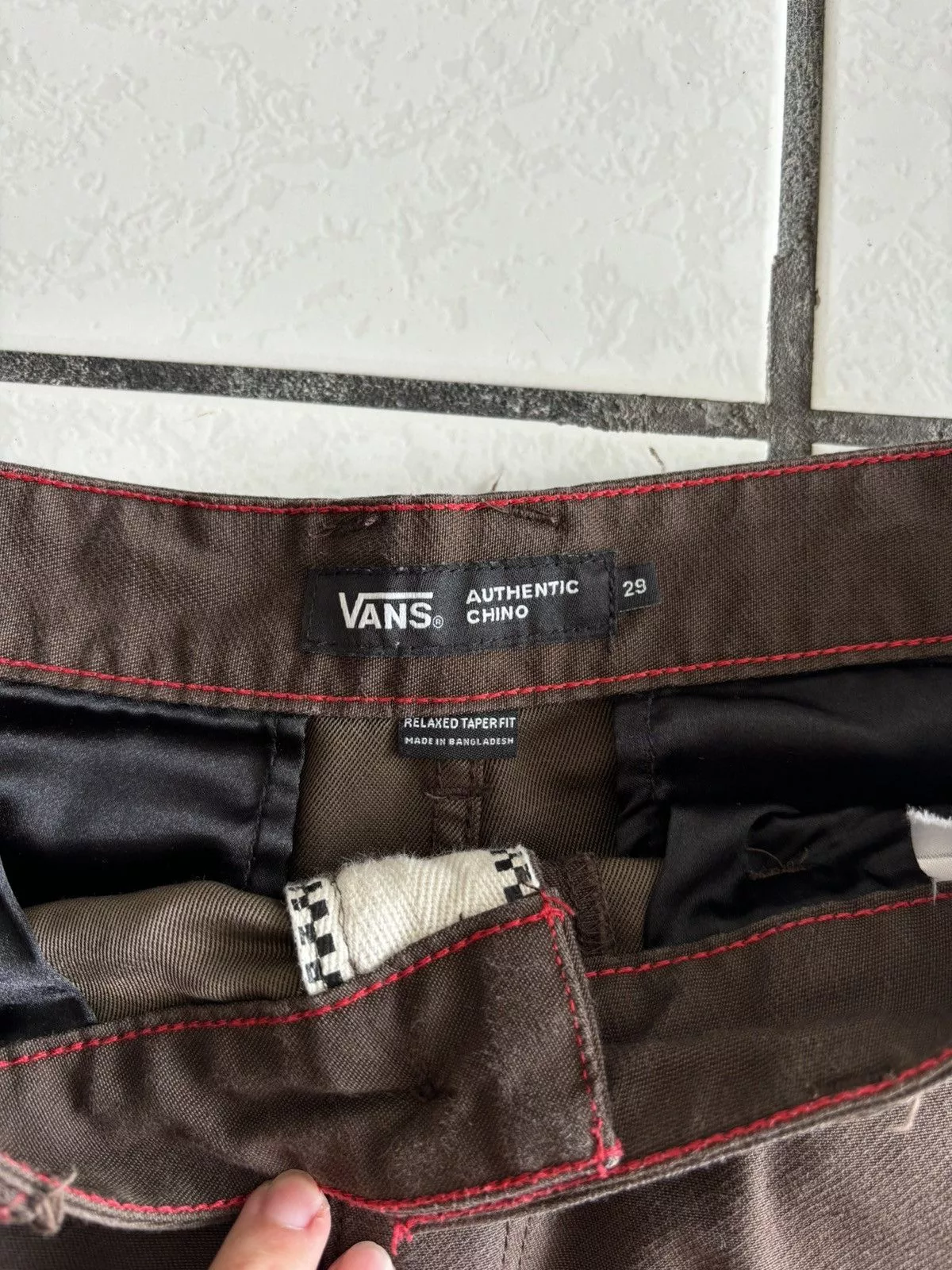 Vans Casual Pants Vans authentic chino Brown