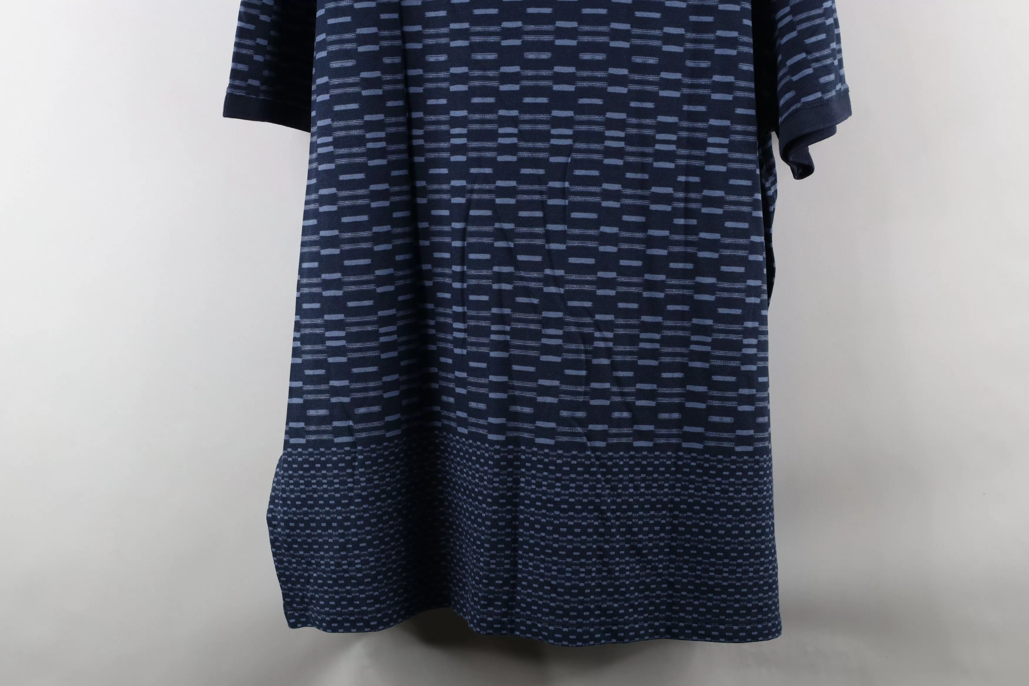 Express Polos Express × Vintage New Express Geometric Knit Stretch Collared Golf Polo Shirt Multi