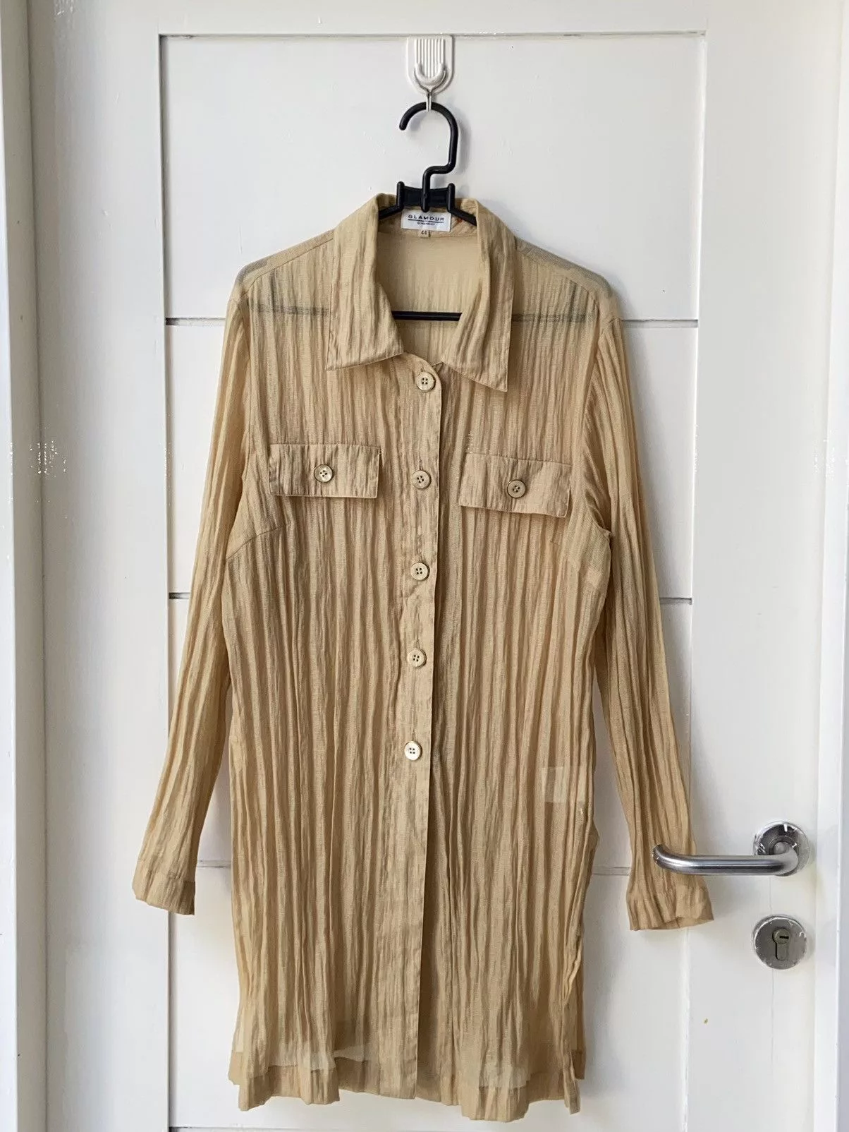 Givenchy Shirts Button Ups GLAMOUR GIVENCHY Gold Mesh Shirt