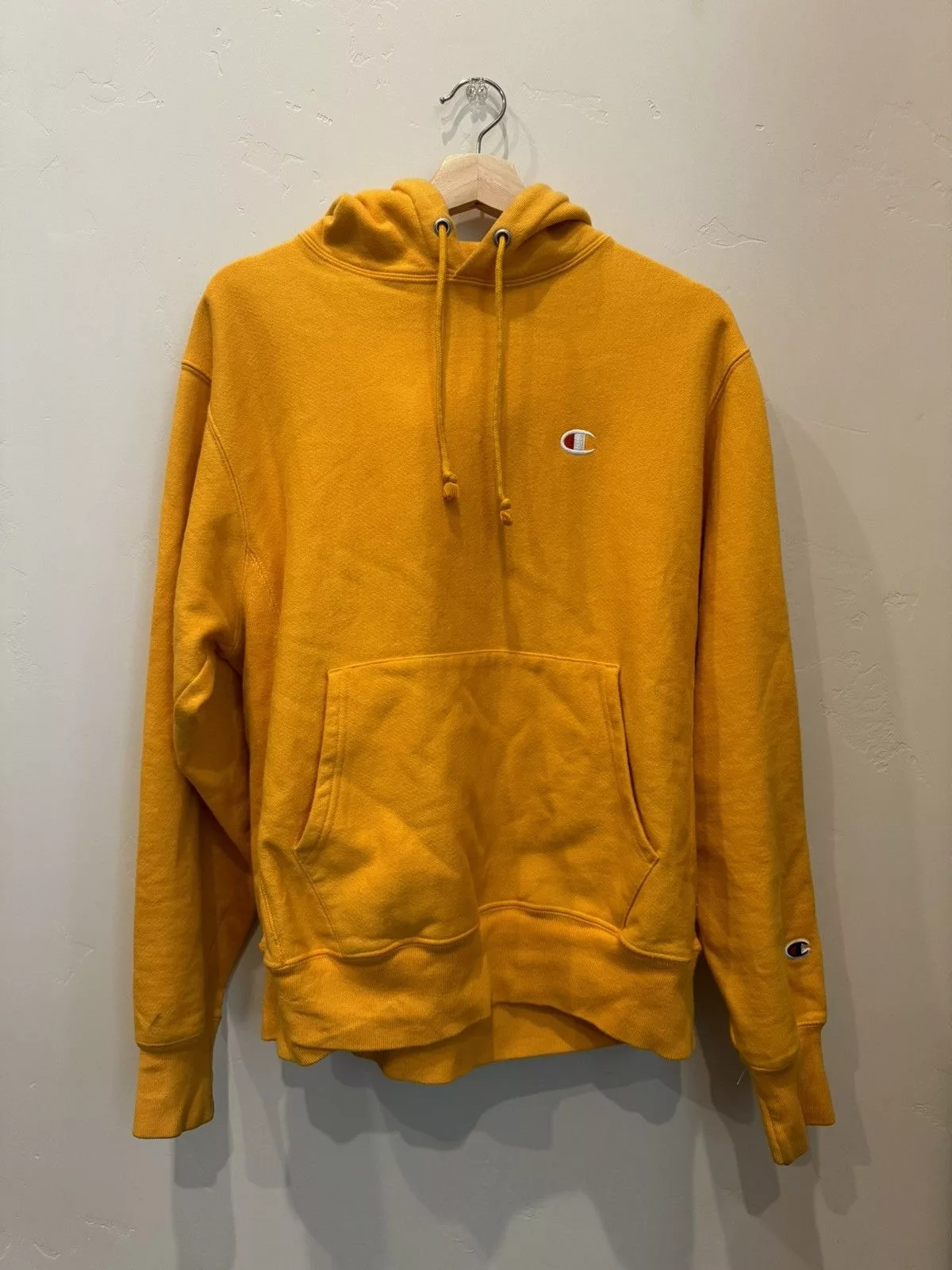 Champion Sweatshirts Hoodies Champion Reverse Weave Hoodie Yellow