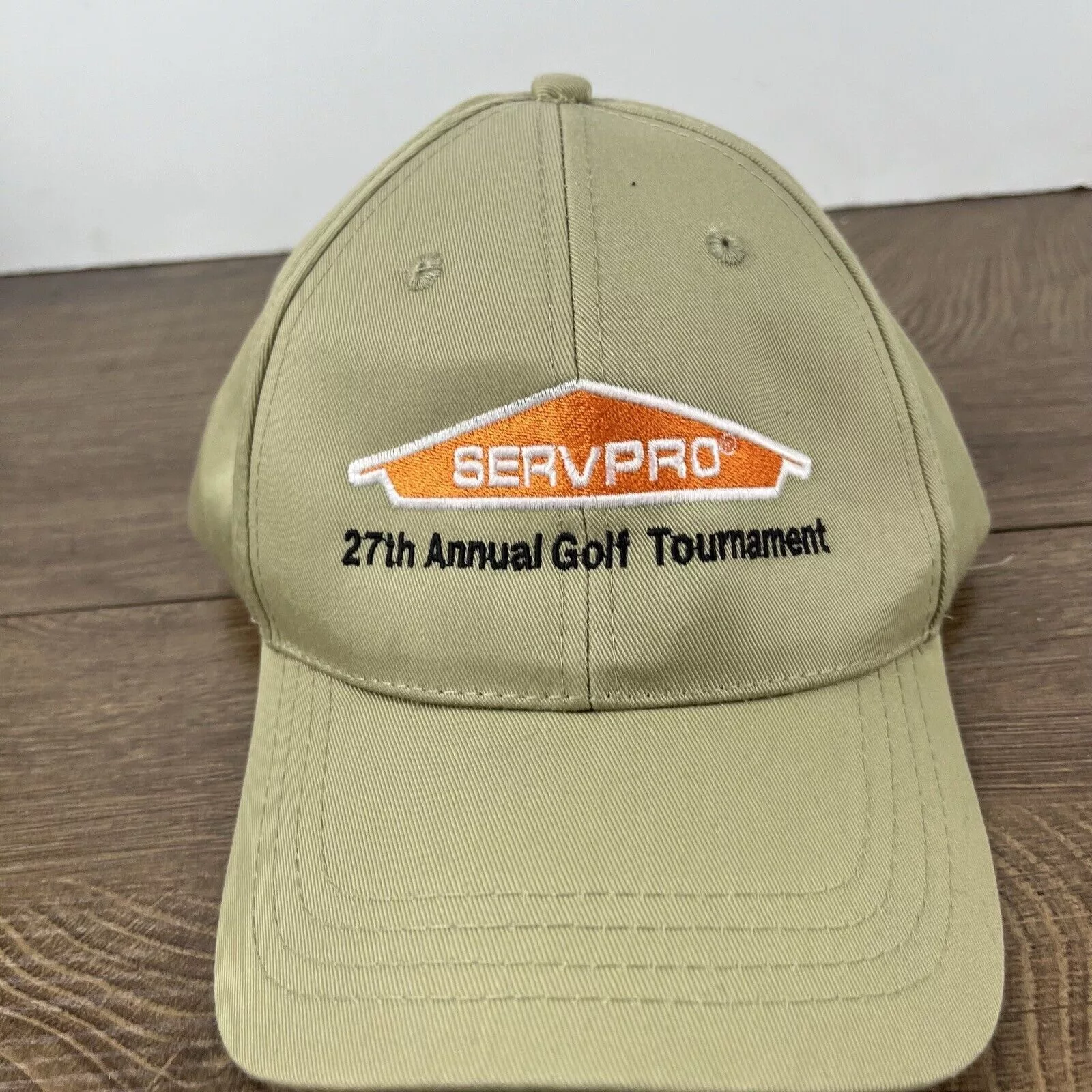 Other Hats Other Servpro Hat 27th Annual Golf Tournament Adjustable Hat Tan B Brown