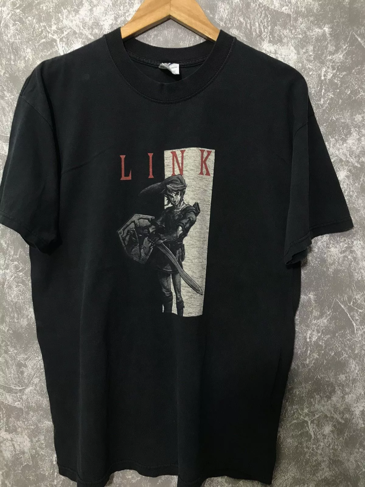 Nintendo Short Sleeve T Shirts Vintage Zelda Nintendo Game Promo Tee Black