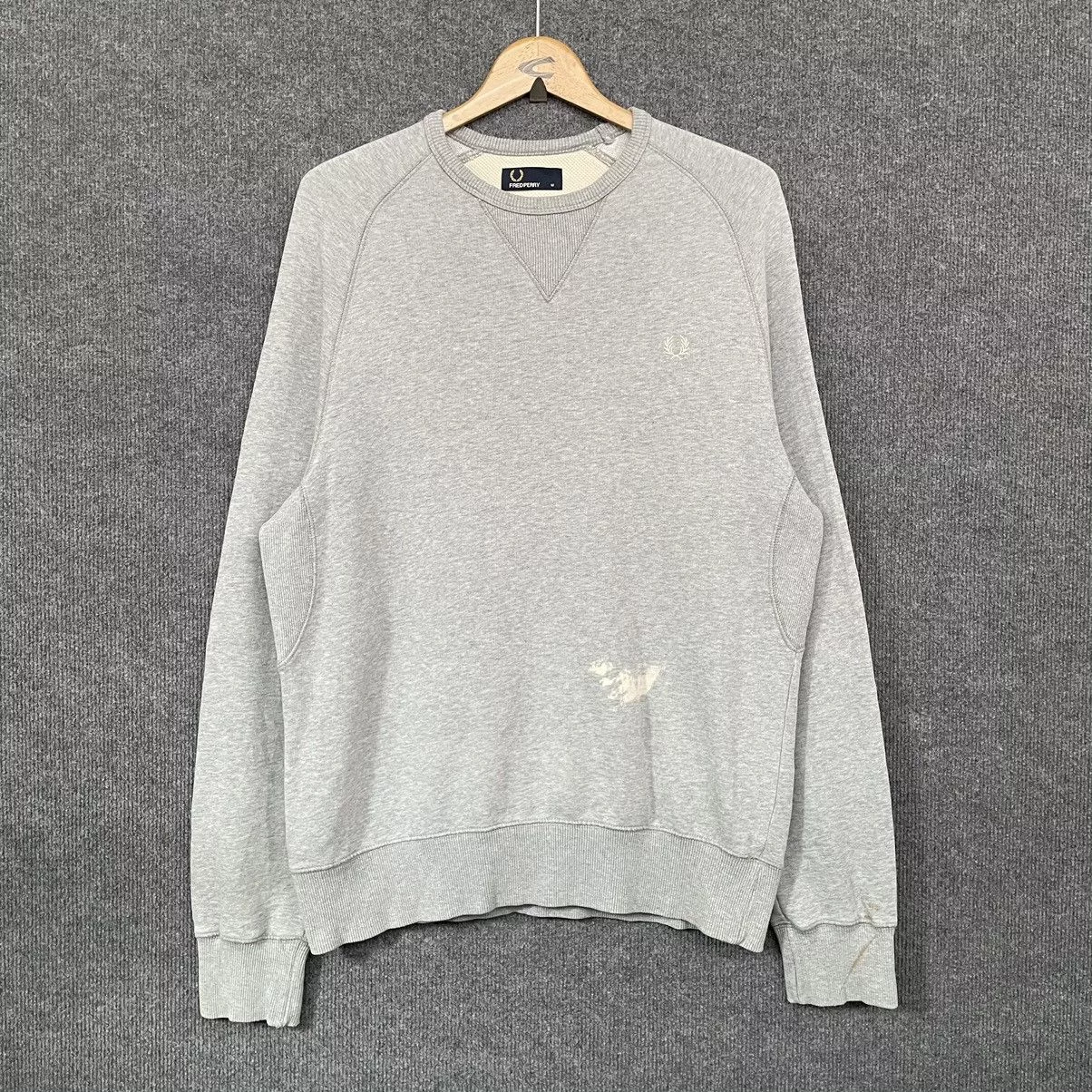 Fred Perry Sweatshirts Hoodies Y2K Fred Perry Basic Grey Crewneck Gray