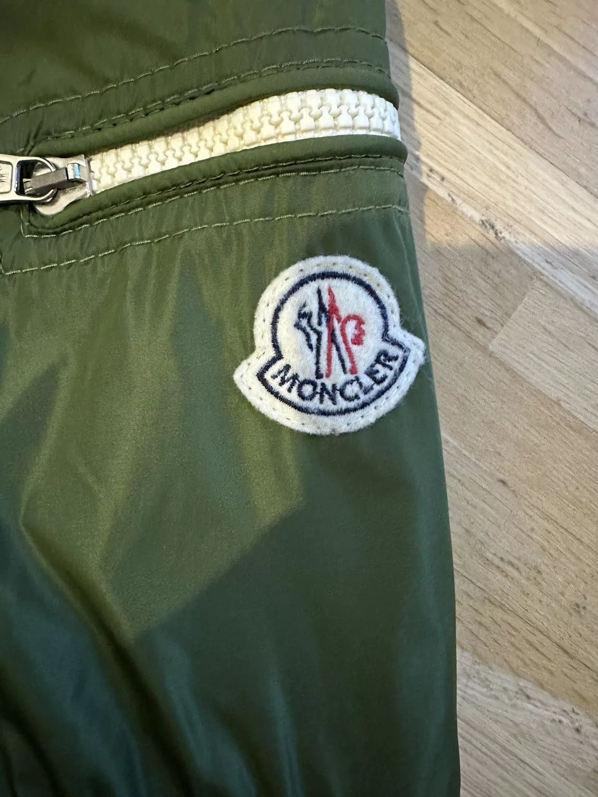 Moncler Light Jackets Moncler Thym Light Nylon Bomber Jacket Size 3 Green