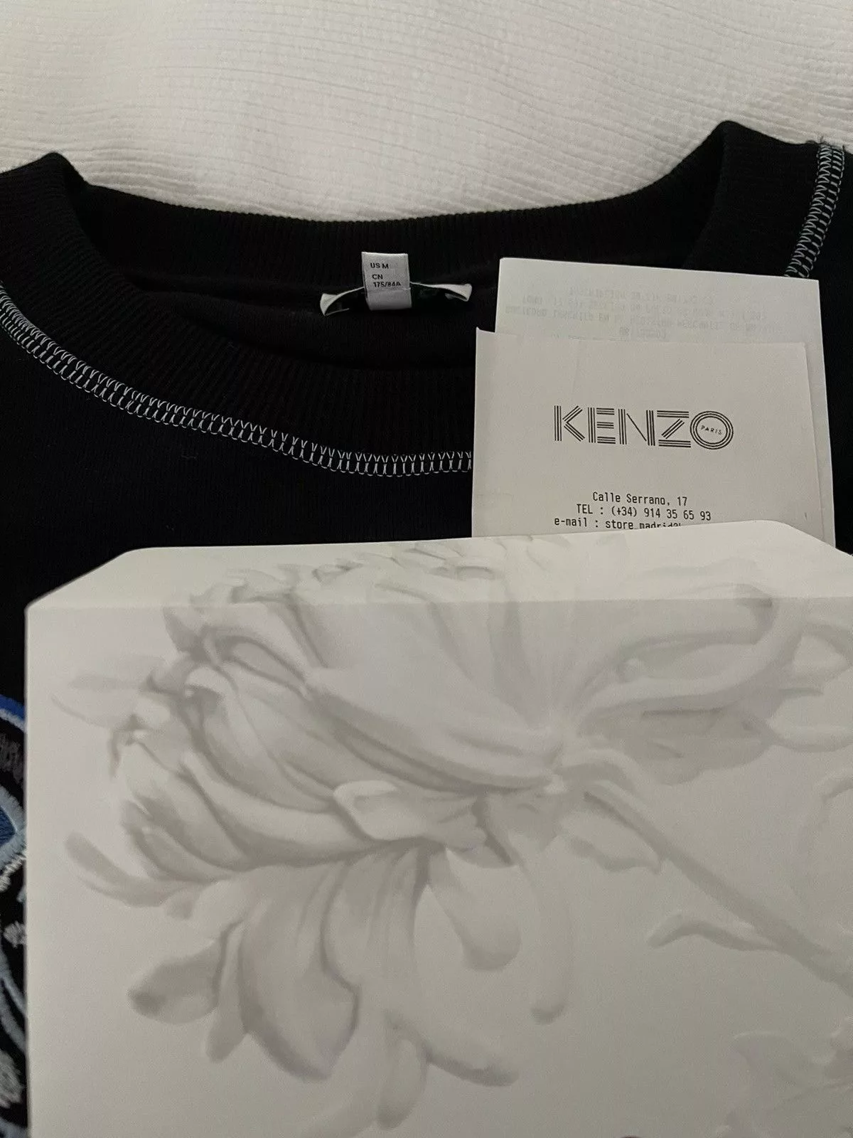 Kenzo Sweatshirts Hoodies Kenzo Embroidered Sweatshirt Black