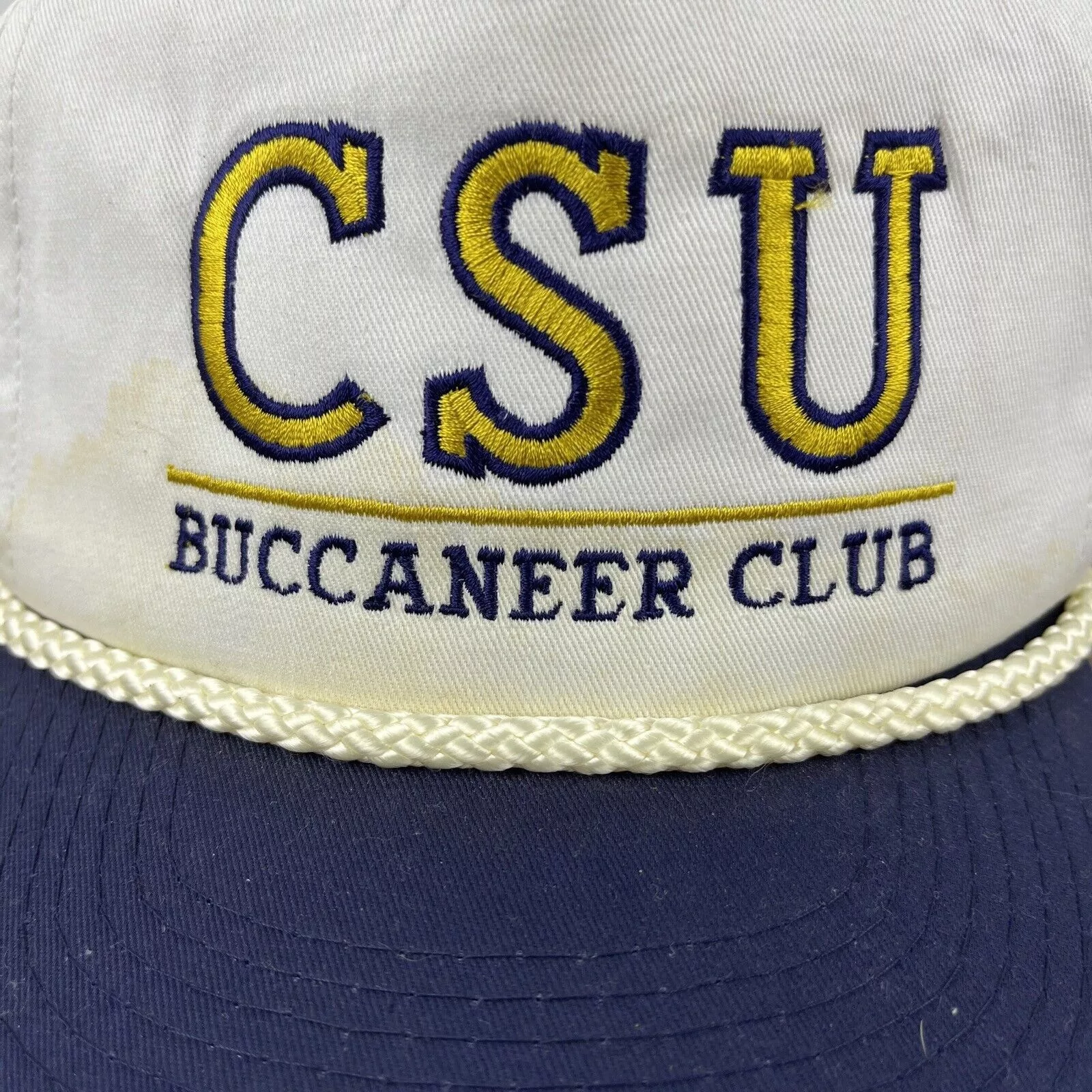 Other Hats Other CSU Buccaneer Club Hat CSU White Hat Adjustable Snapback Adu