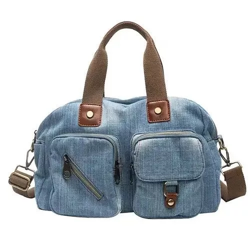Other Tote Bags Other Casual Tote Bag Light Blue Denim Streetwear