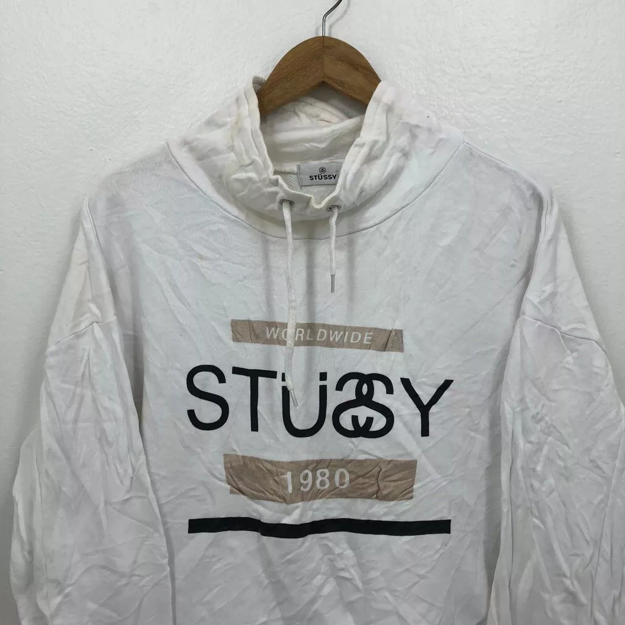 Stussy Sweaters Stussy sweater crop BN White