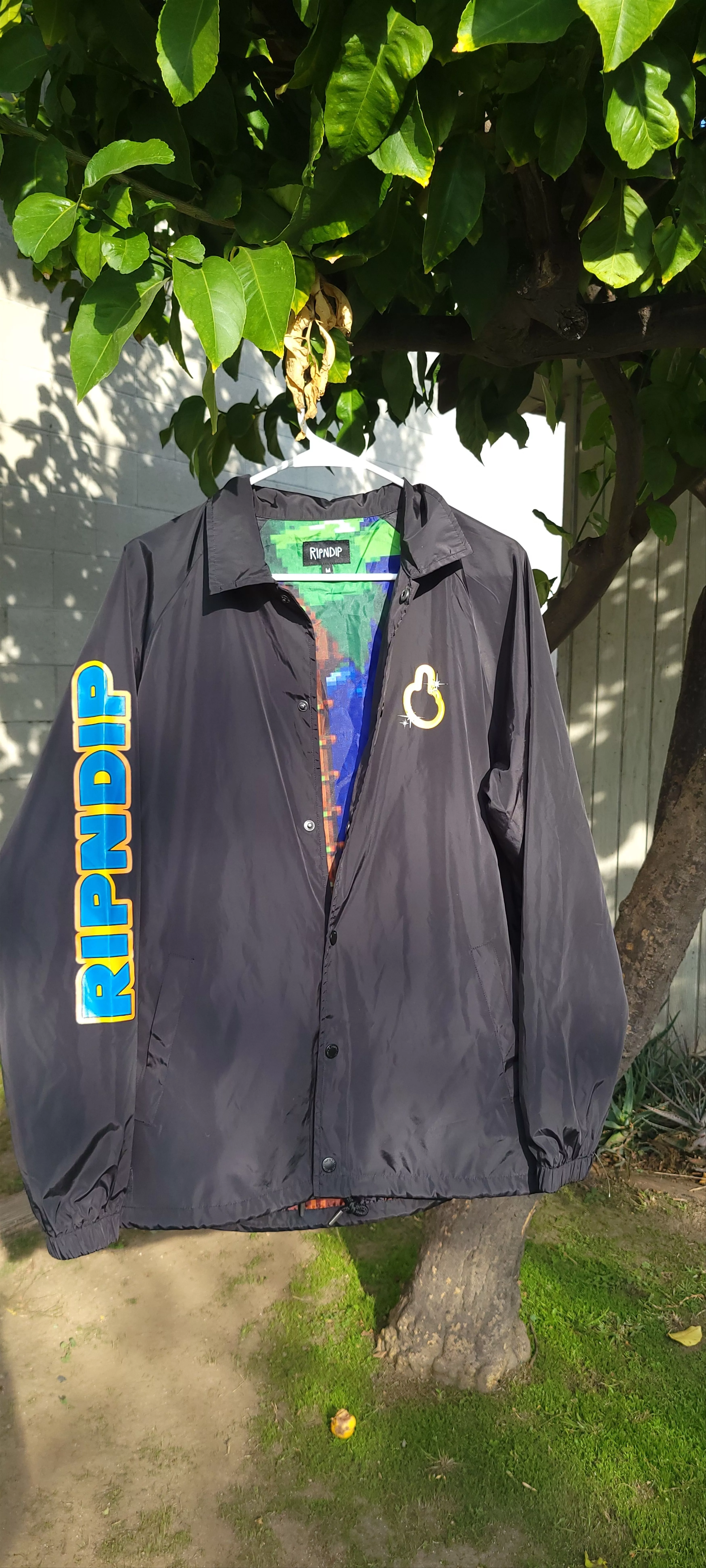 RIPNDIP Light Jackets RIPNDIP Sonic Rip N dip jacket Black