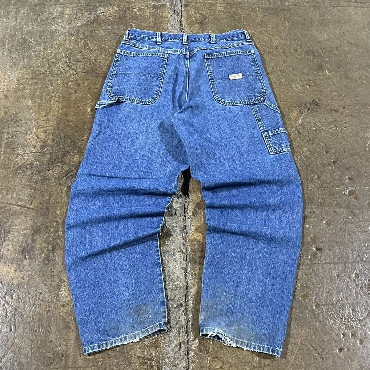 Carhartt Denim Carhartt × Vintage × Wrangler Crazy Y2K Carhartt Style Carpenter Jeans Workwear Skater Blue