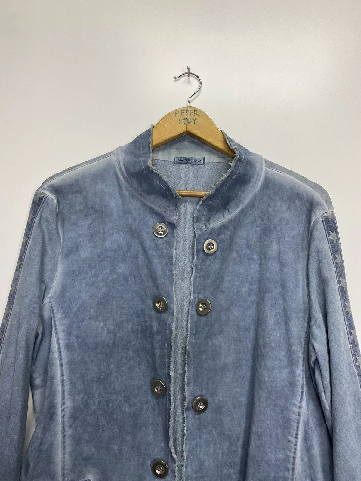 Designer Blouses Designer Star Blouse Women’s Jacket Blue Vintage