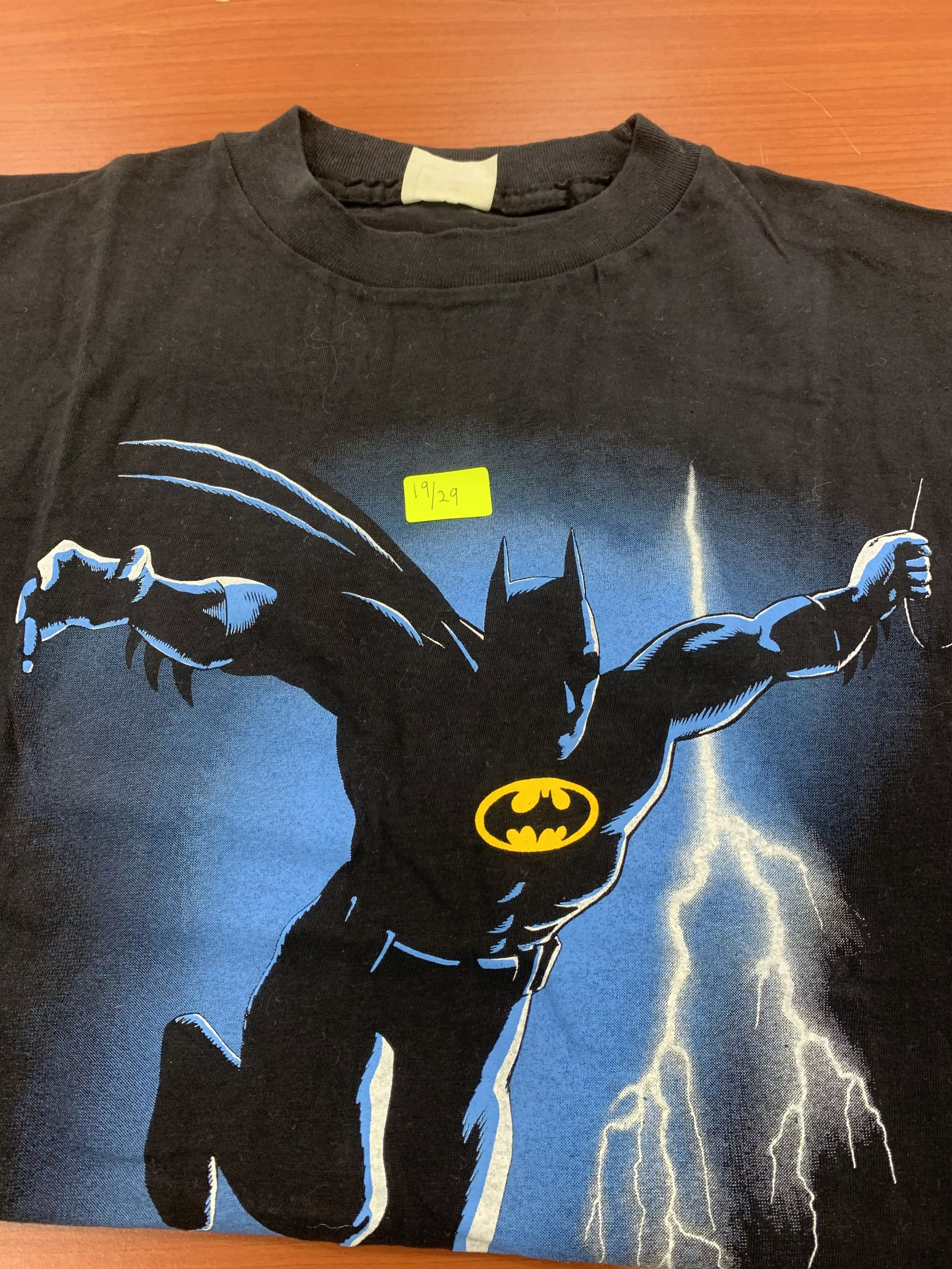 DC Comics Short Sleeve T Shirts DC Comics × Marvel Comics VTG BATMAN DC COMIC MARVELL SHIRT THE MASK MOVIE Black