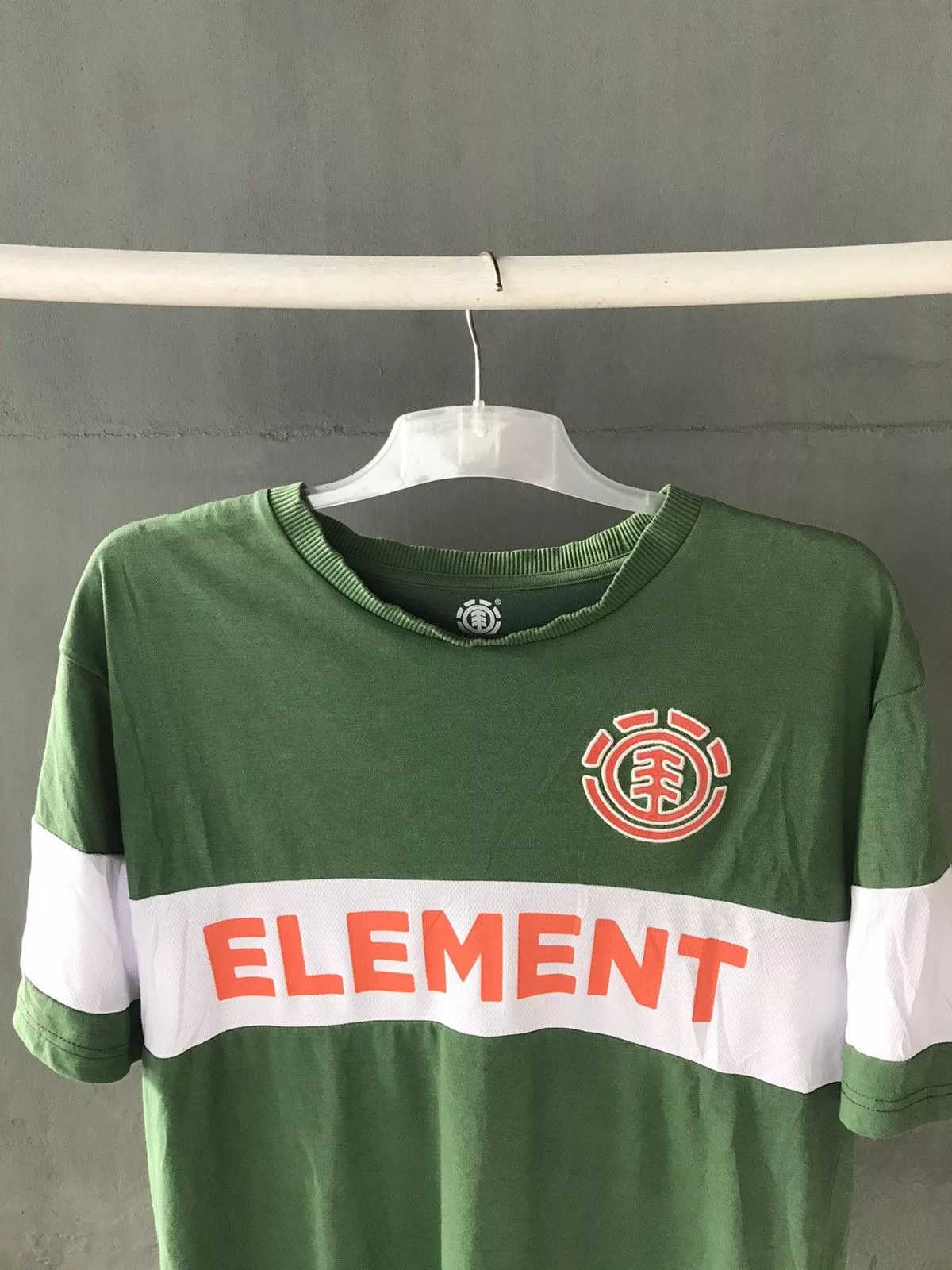 Element Short Sleeve T Shirts Element × Vintage Element skateboards Green Streetwear