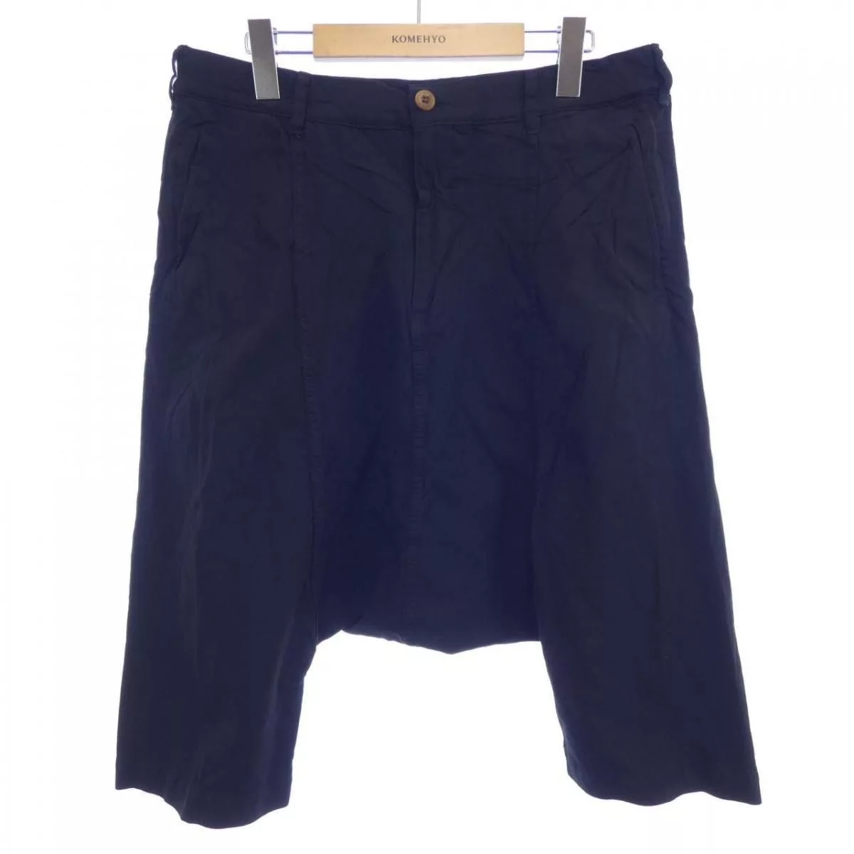 Comme des Garcons Homme Shorts Plain Saruel Half Pants Black