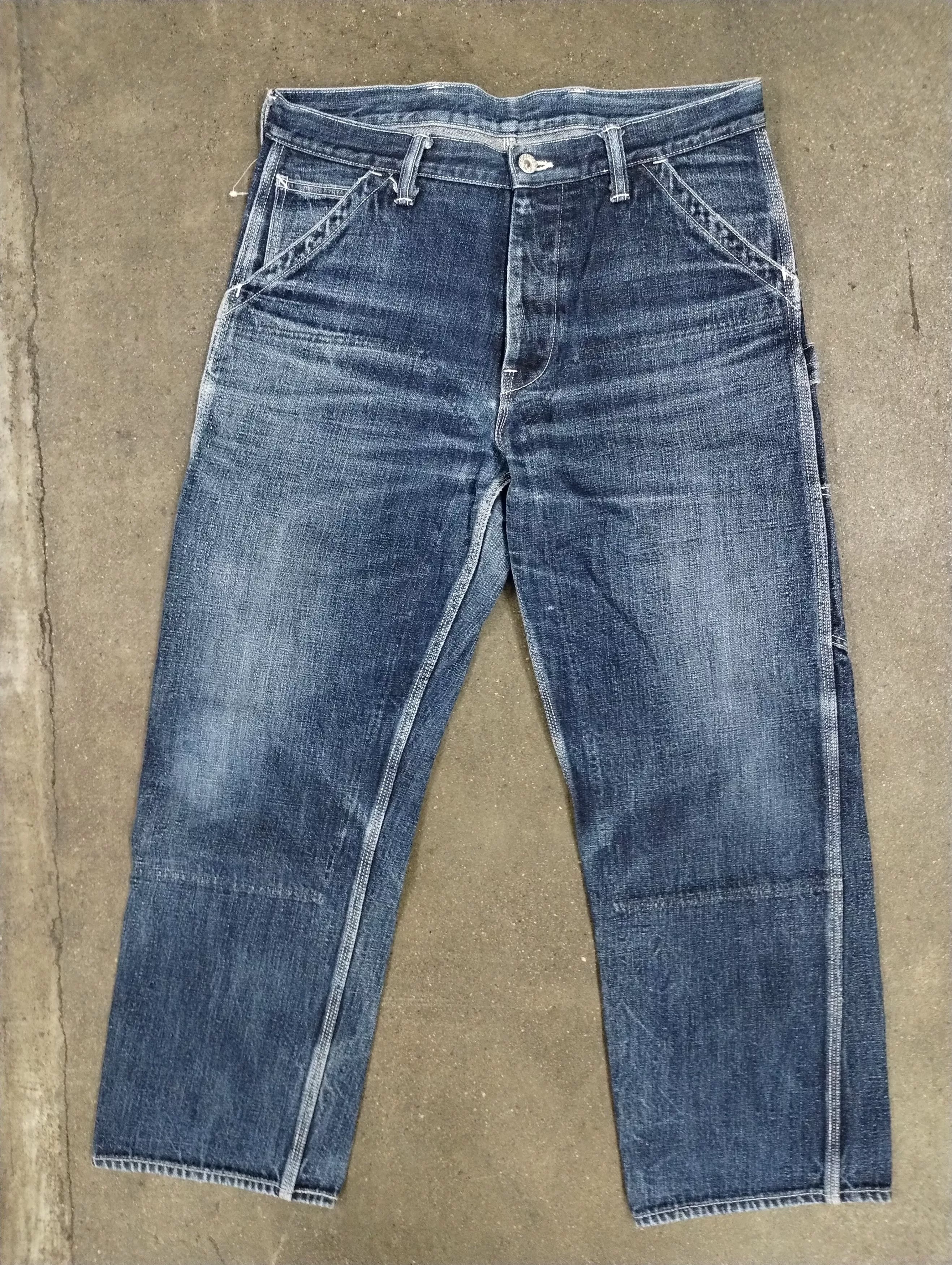 Jean Denim Jean × Vintage Vintage Spirits&Co Painter Denim Blue