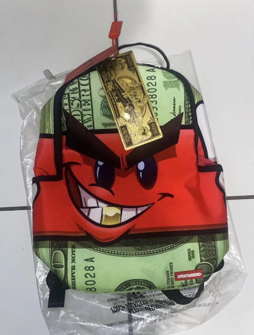 Sprayground Bags Luggage Mini Big Money Sprayground Green