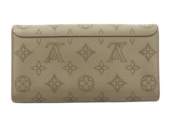 Louis Vuitton Wallets Louis Vuitton Iris Galet Mahina Beige Wallet
