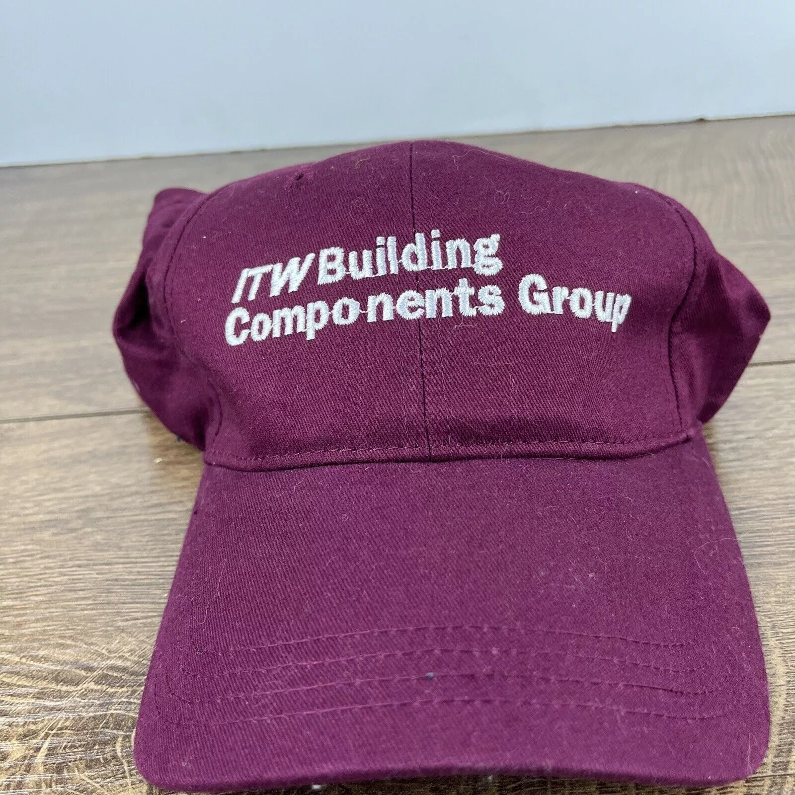 Other Hats Other ITW Building Componets Group Hat Maroon Adjustable Hat Adult Red