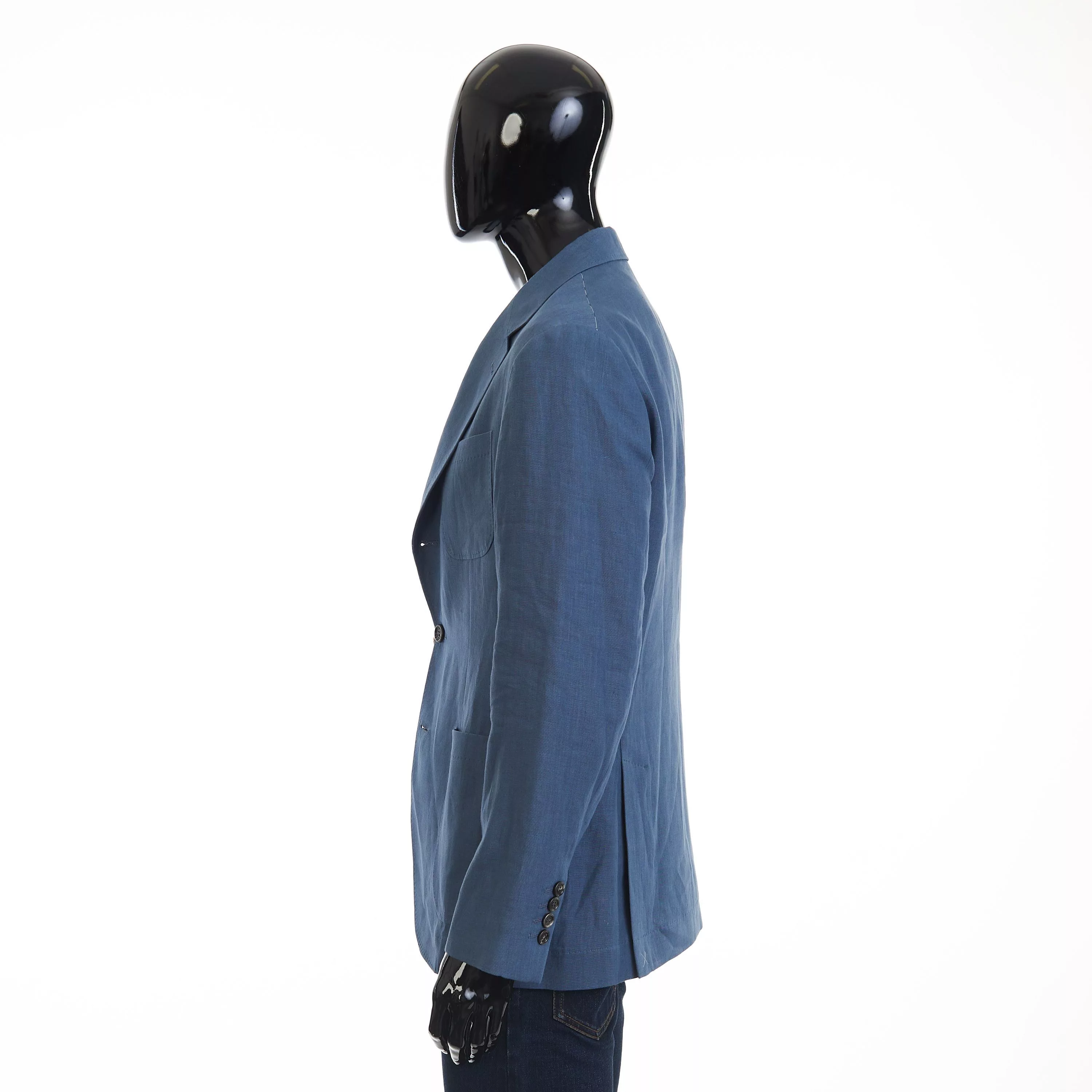 Brunello Cucinelli Blazers Brunello Cucinelli Deconstructed Blazer Jacket - Patch Pockets Blue