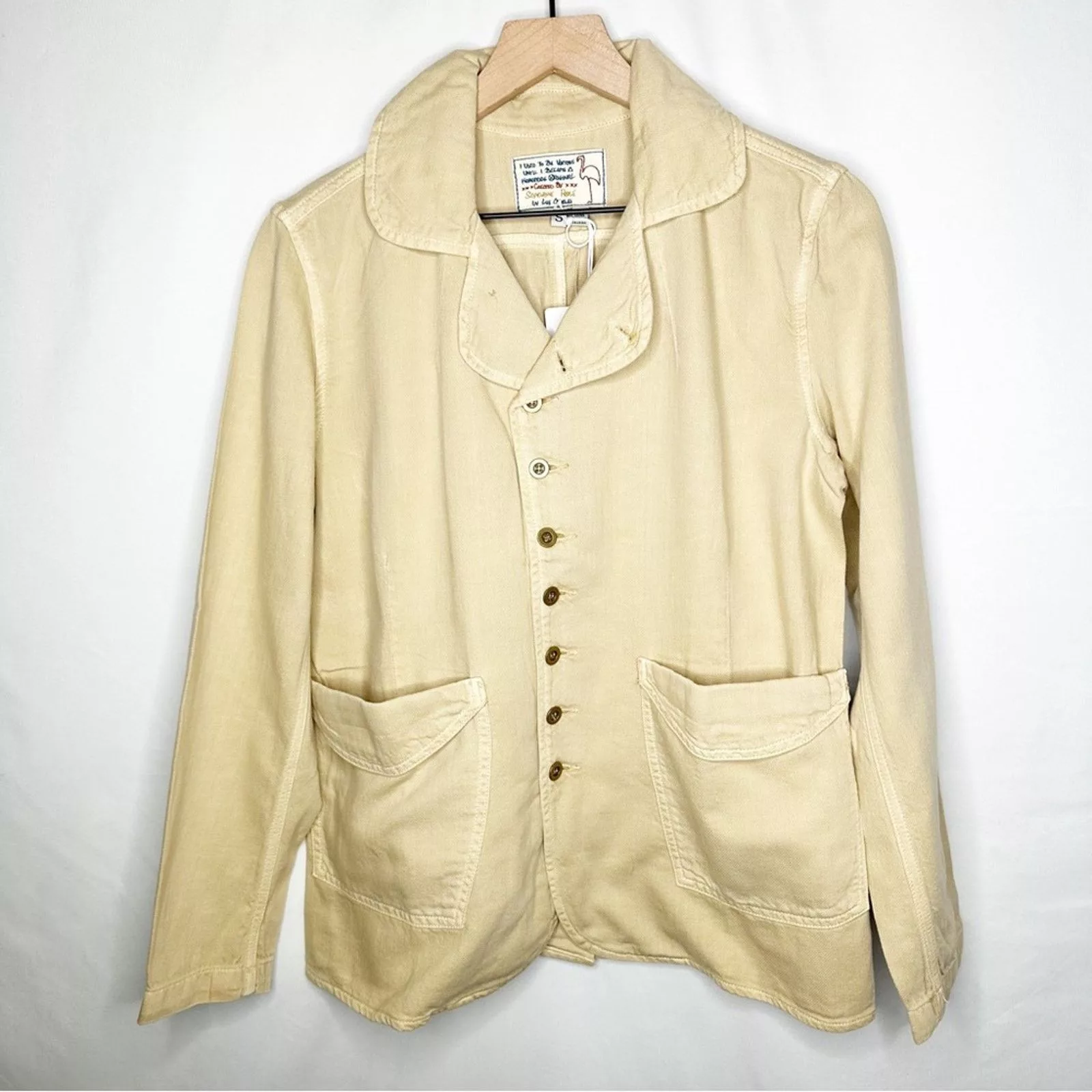Free People Jackets SANDRINE ROSE x Free People Empire Blazer Sunflower NWT S Yellow