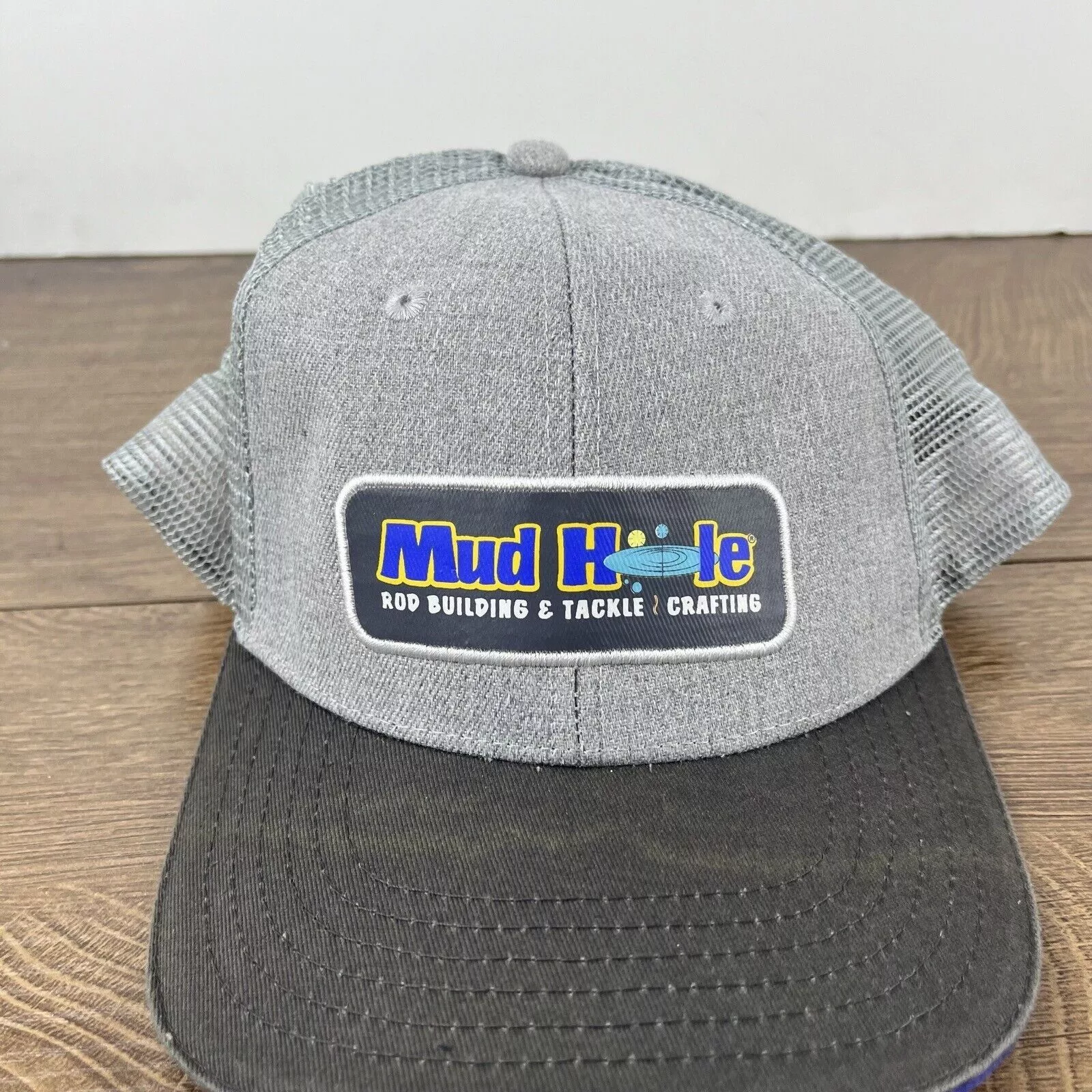 Other Hats Other Mud Hole Hat Mud Hole Cap Snapback Hat Gray Adjustable Hat A