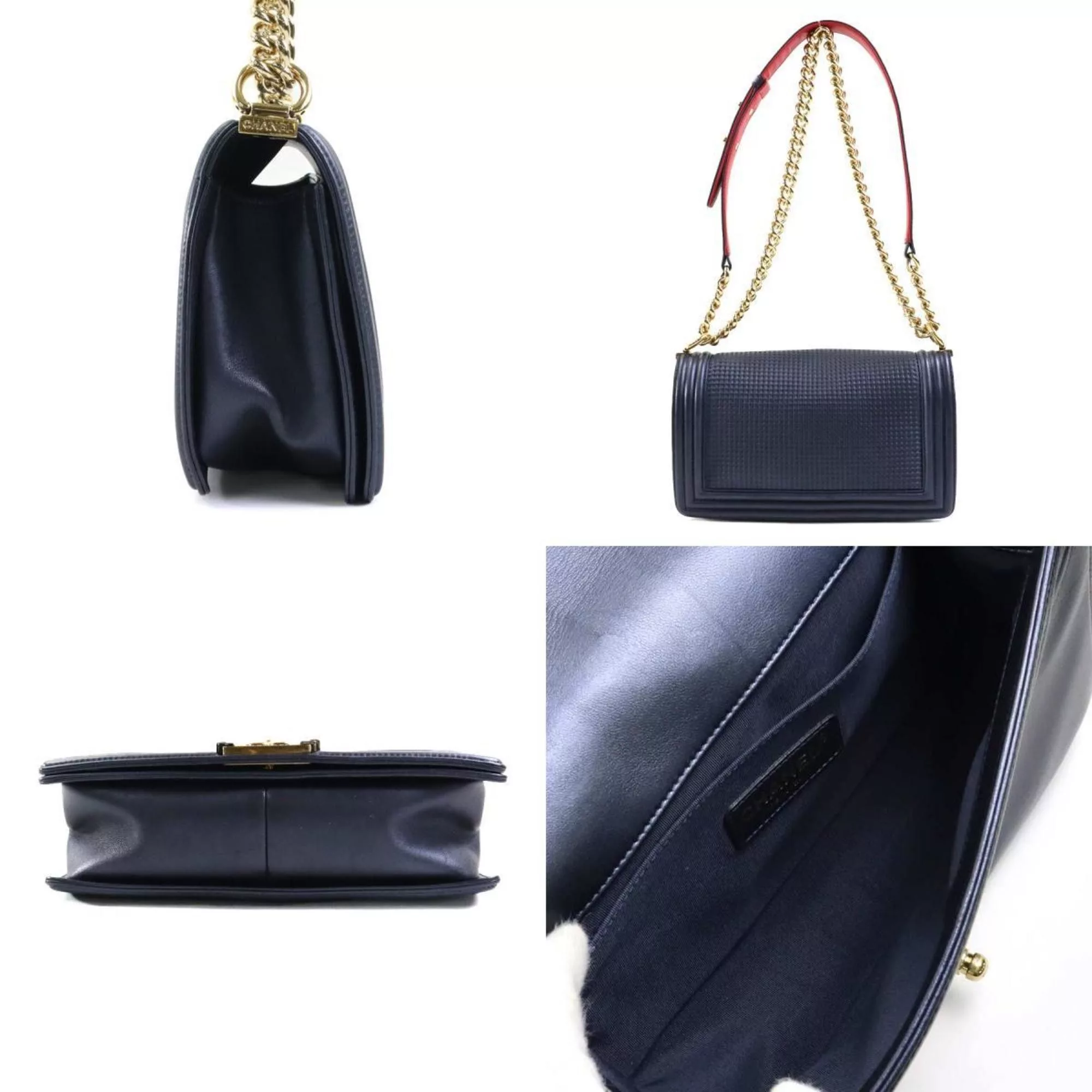 Chanel Shoulder Bags Chanel Boy shoulder Blue