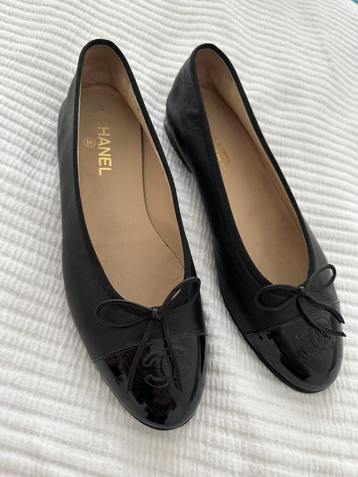 Chanel Flats Chanel Ballet Flats Black