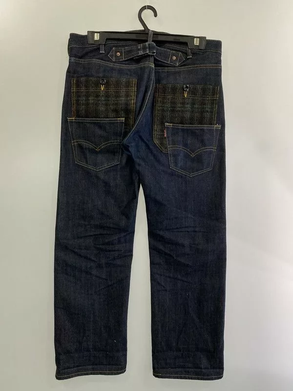 Junya Watanabe Denim Back Pocket Design Pants Indigo Purple