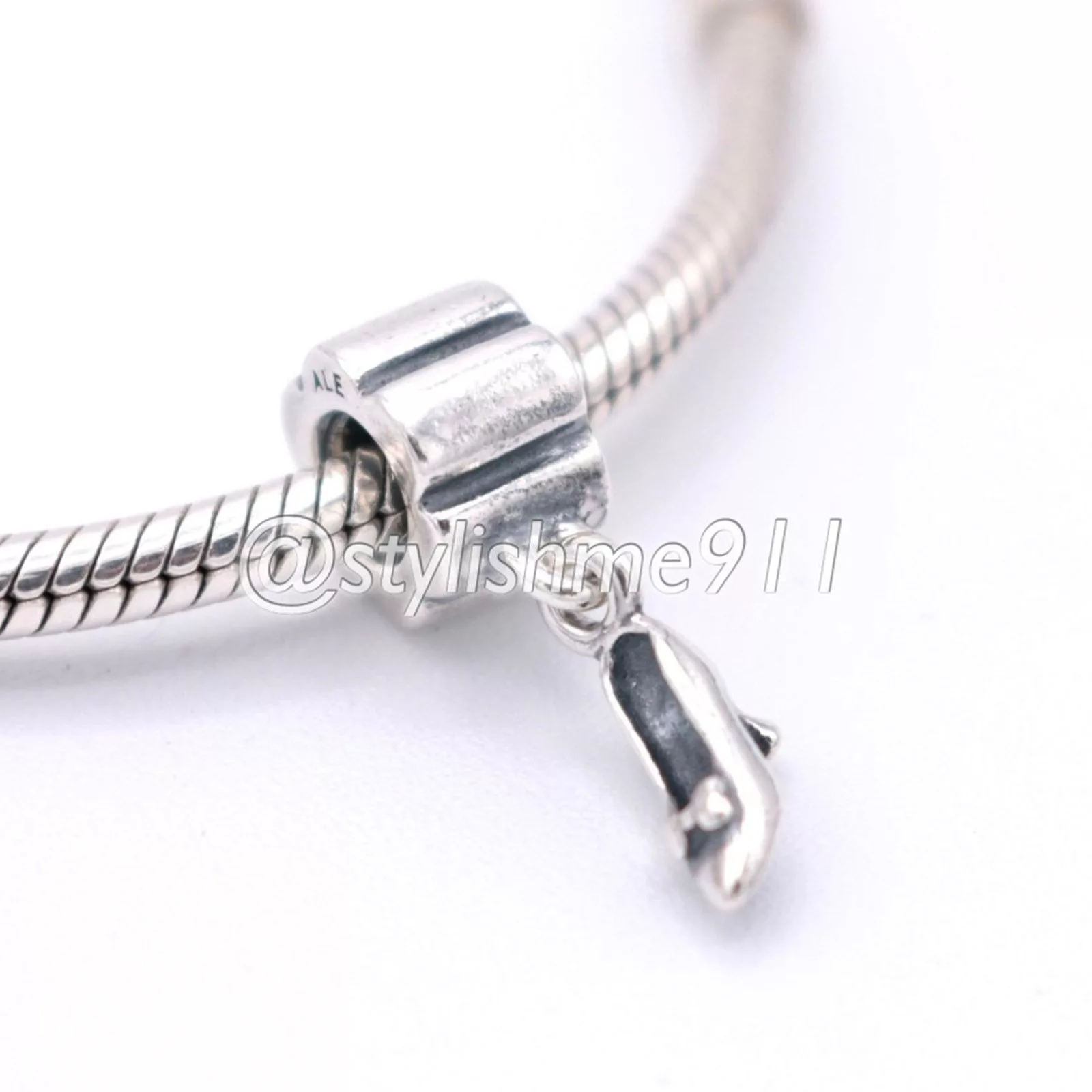 pandora Charms Authentic PANDORA Stiletto Shoe Charm - 790420 Silver