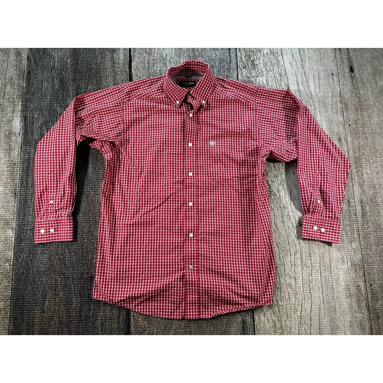 Ariat Shirts Button Ups Ariat Red Black White Pro Series Button Down Shirt Sm Rodeo