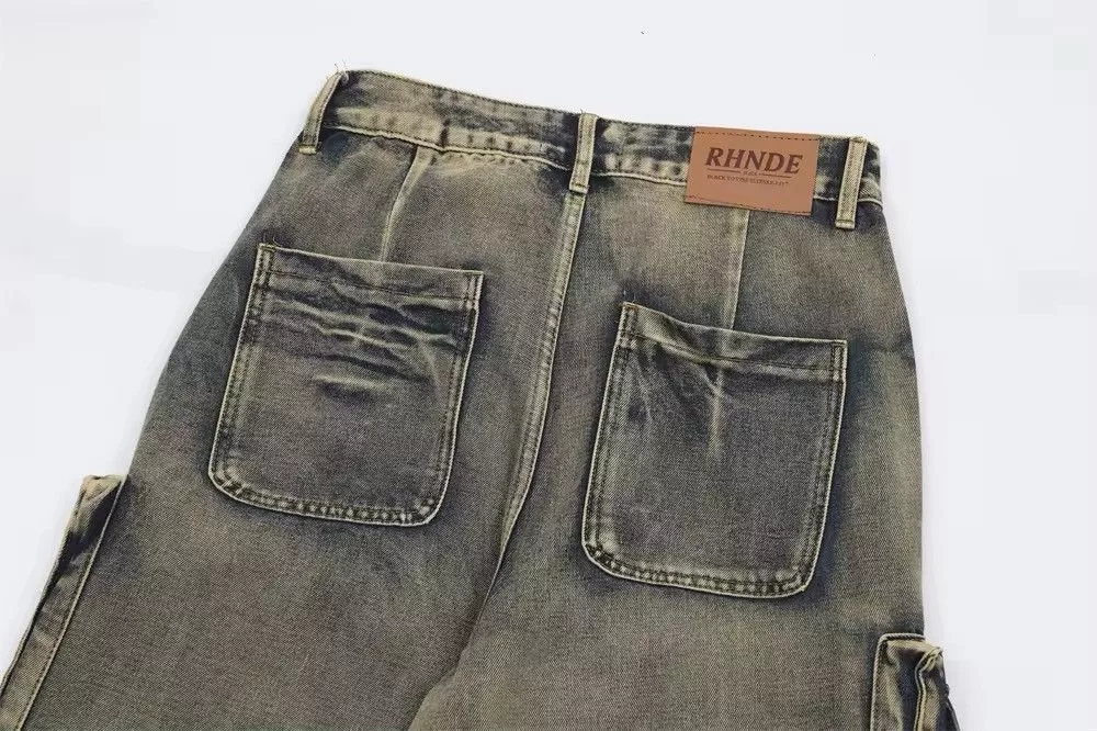 Jean Denim Jean Multi Pocket Denim Gray