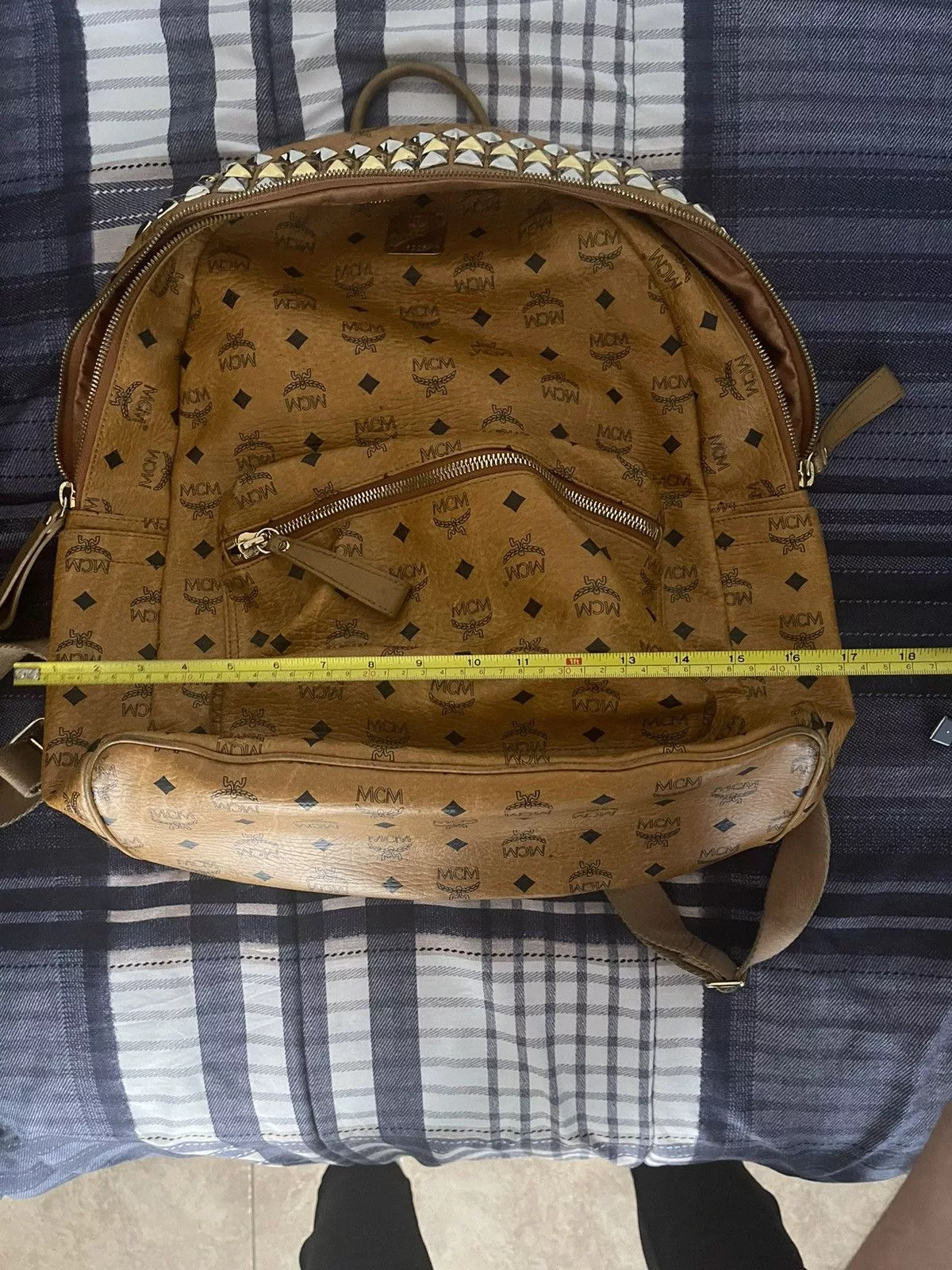 MCM Backpacks MCM Stark Side Visetos Brown