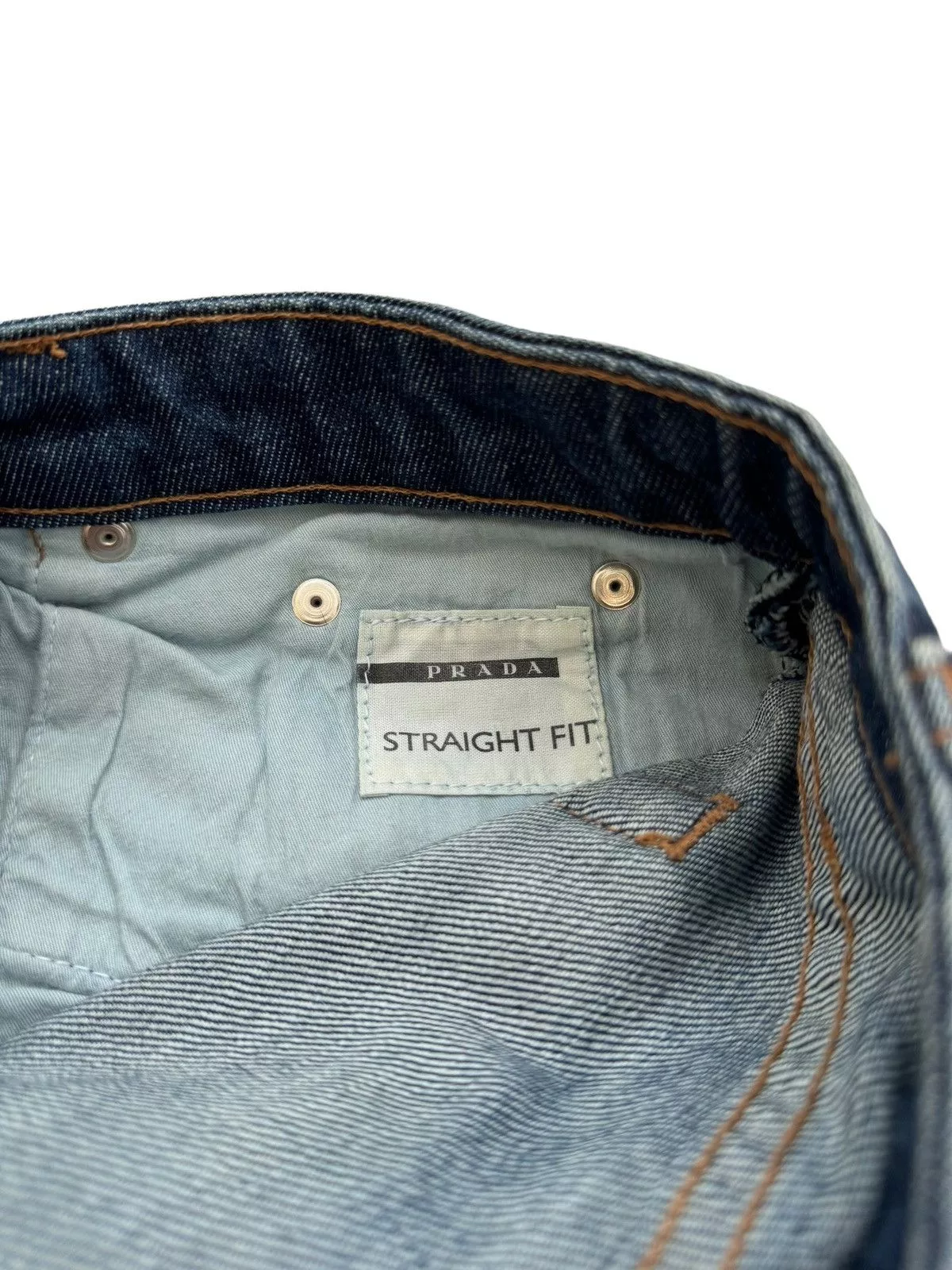 Prada Denim Prada Straight Fit Denim Blue Jean