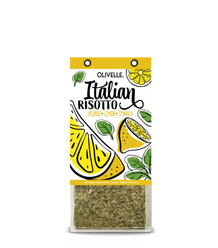Asiago Lemon Spinach Risotto