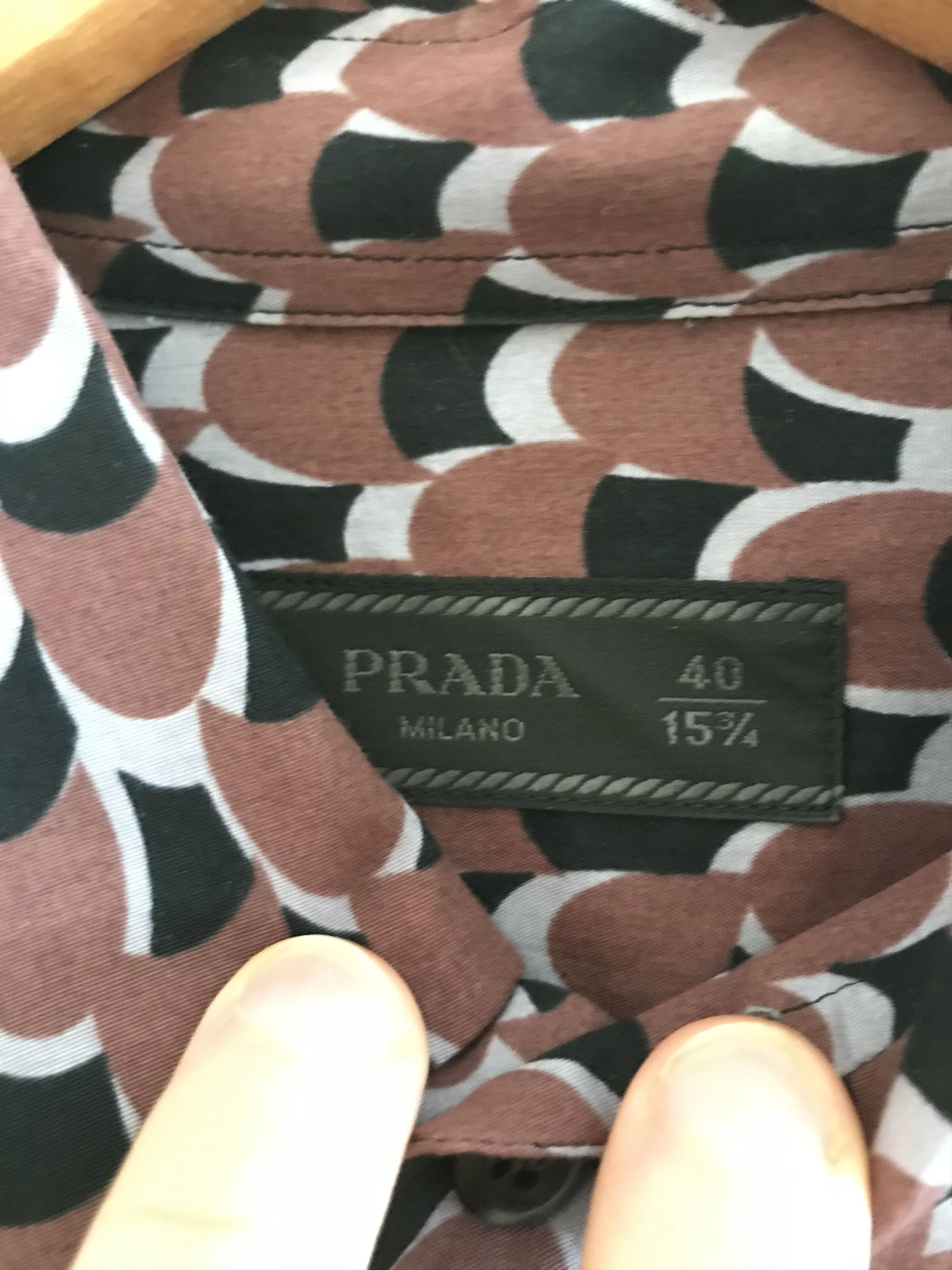 Prada Shirts Button Ups Prada shirt retro futuristic pattern aw16 Multi