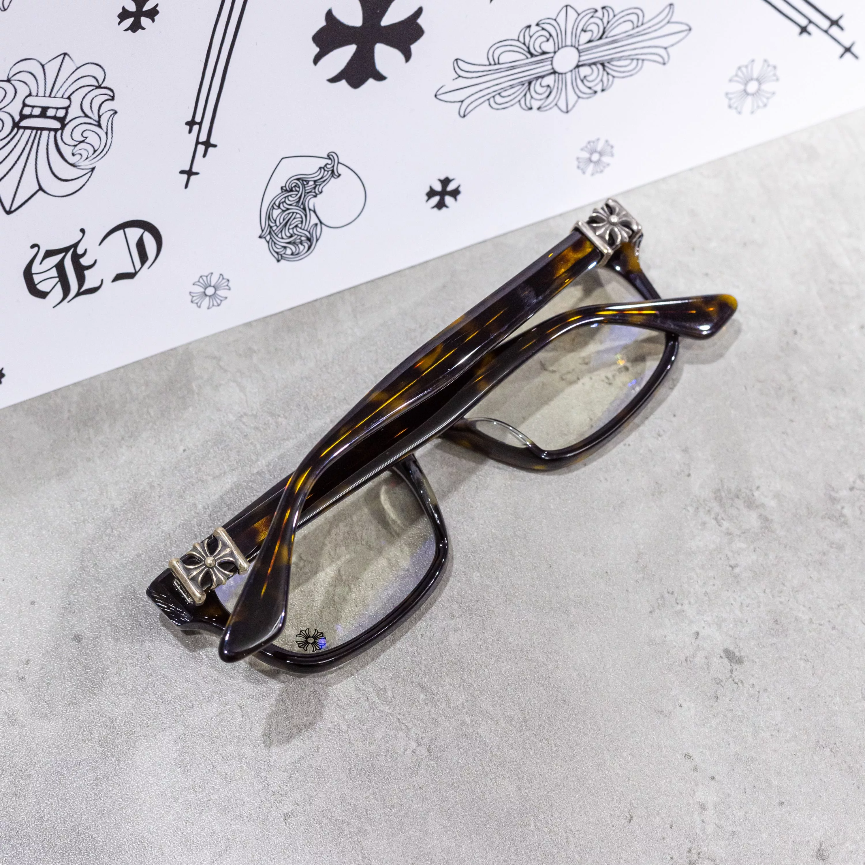 Chrome Hearts Sunglasses CHROME HEARTS VAGILANTE MIDNIGHT TORTOISE Multi