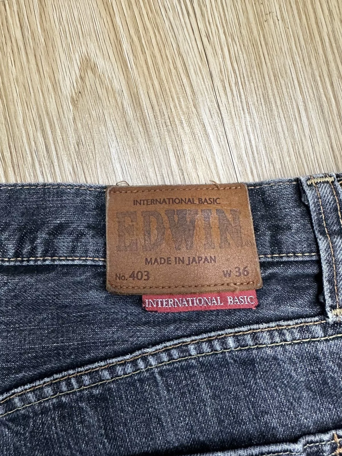 Edwin Denim Edwin × Japanese Brand × Vintage Vintage EDWIN 403 INTERNATIONAL BASIC DENIM Size 36 J651 Gray
