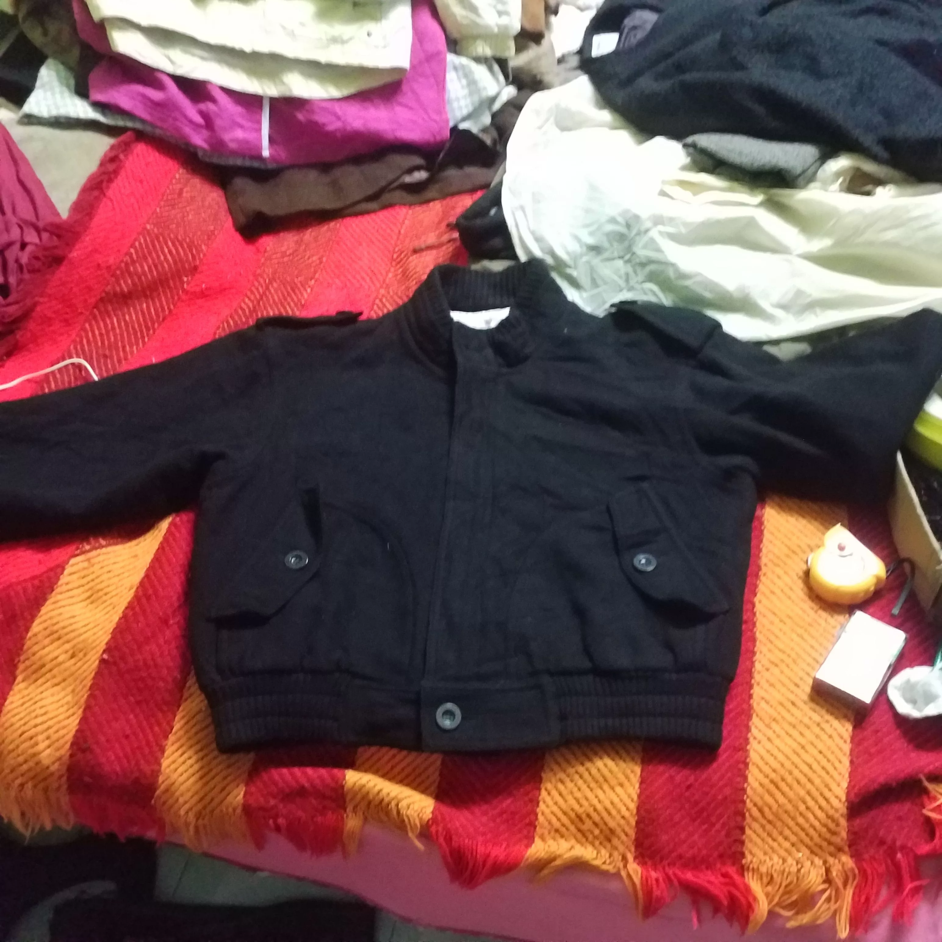 Japanese Brand Light Jackets Japanese Brand BAGGY WOOL JACKET LIKE NEW Black