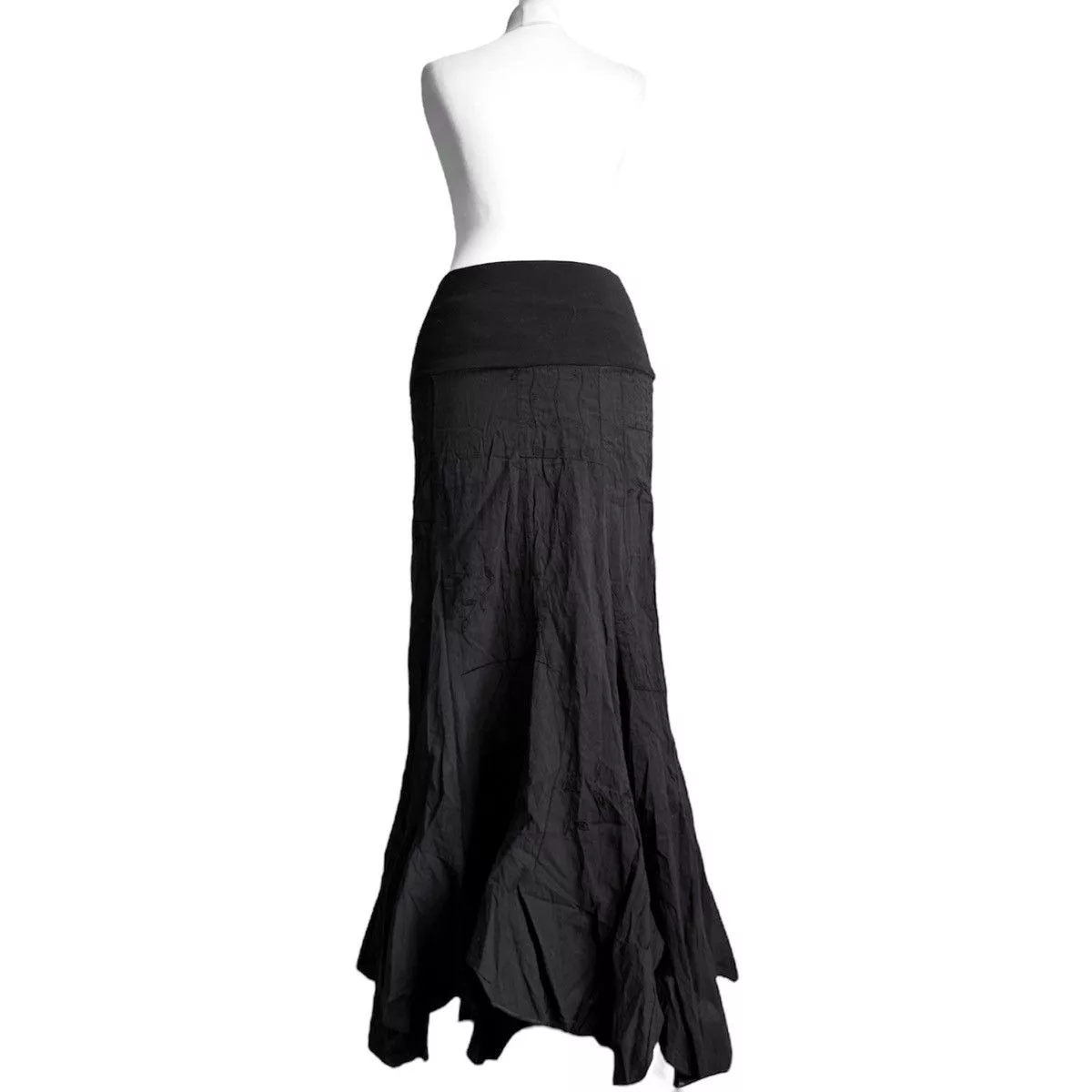 Vintage Maxi Skirts Vintage Maxi asymmetrical witchy skirt Black Avant-Garde