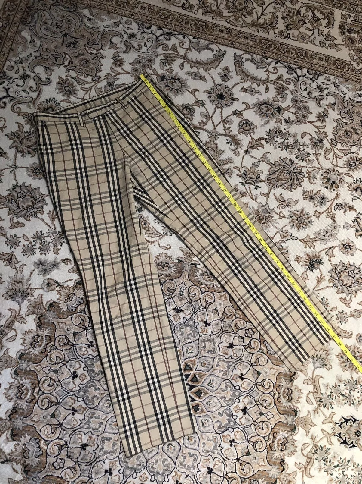 Burberry Casual Pants BURBERRY NOVA CHECK PANTS Beige