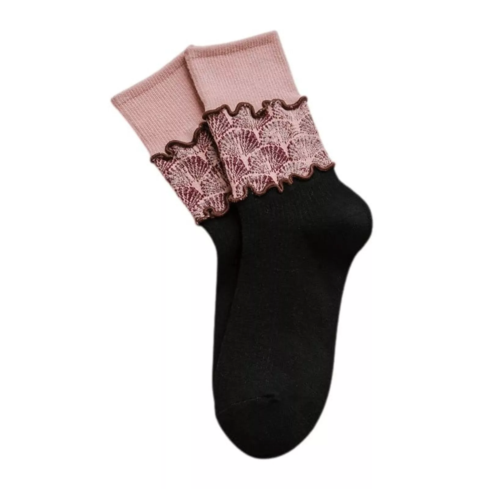 Other Socks Intimates Other Floral Stitch Black
