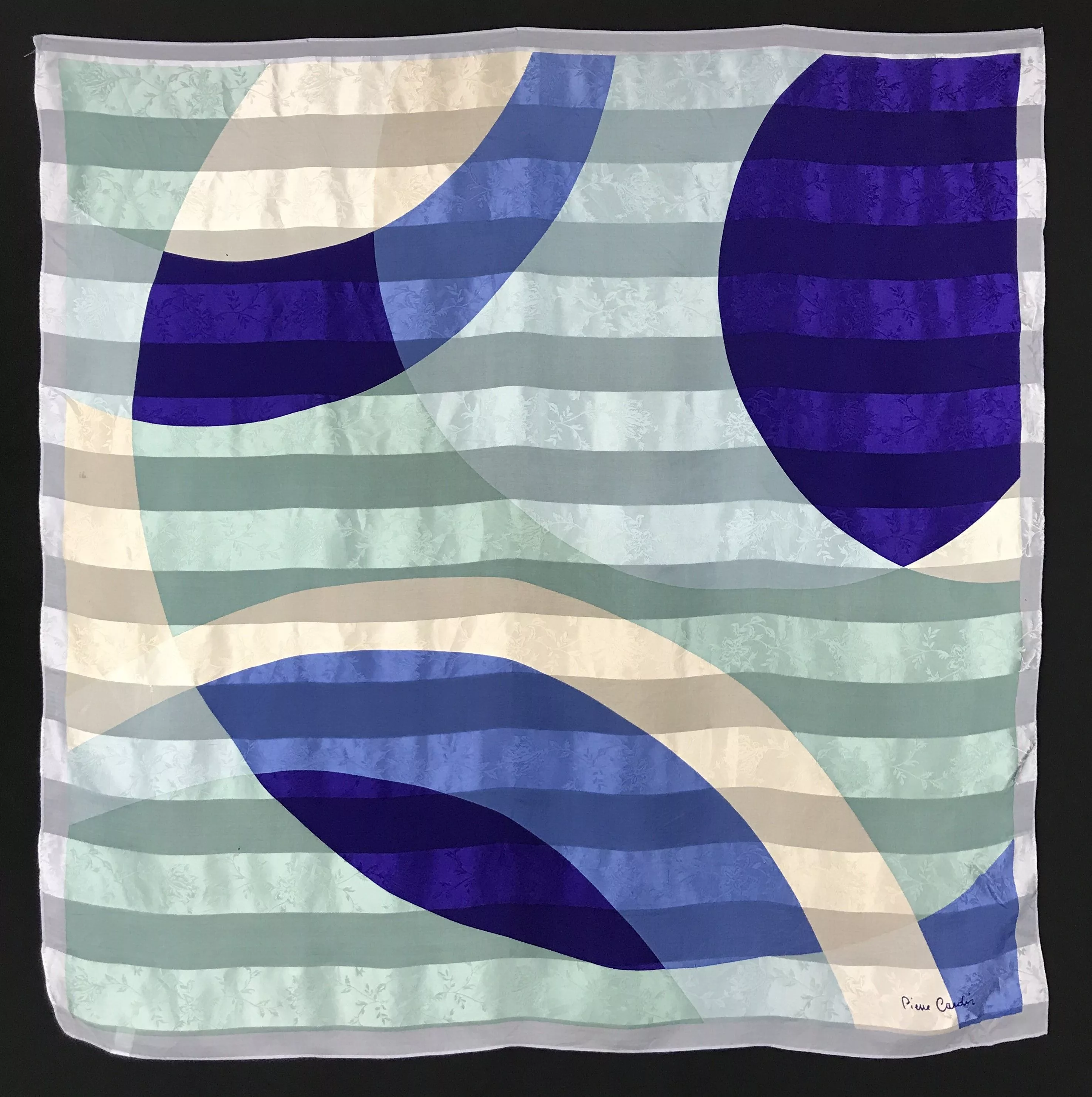 Designer Scarves Designer × Pierre Cardin × Vintage Vintage Pierre Cardin Abstract Silk Scarf Multi
