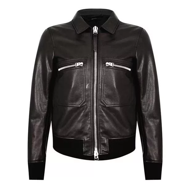 Tom Ford Leather Jackets Tom Ford o1g2r1mq0724 Leather Jacket in Brown