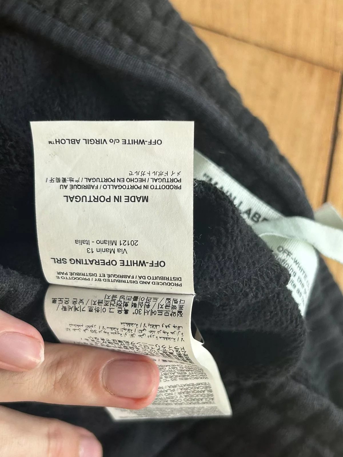 Off-White Shorts Off-White black waterfall graphic sweat shorts