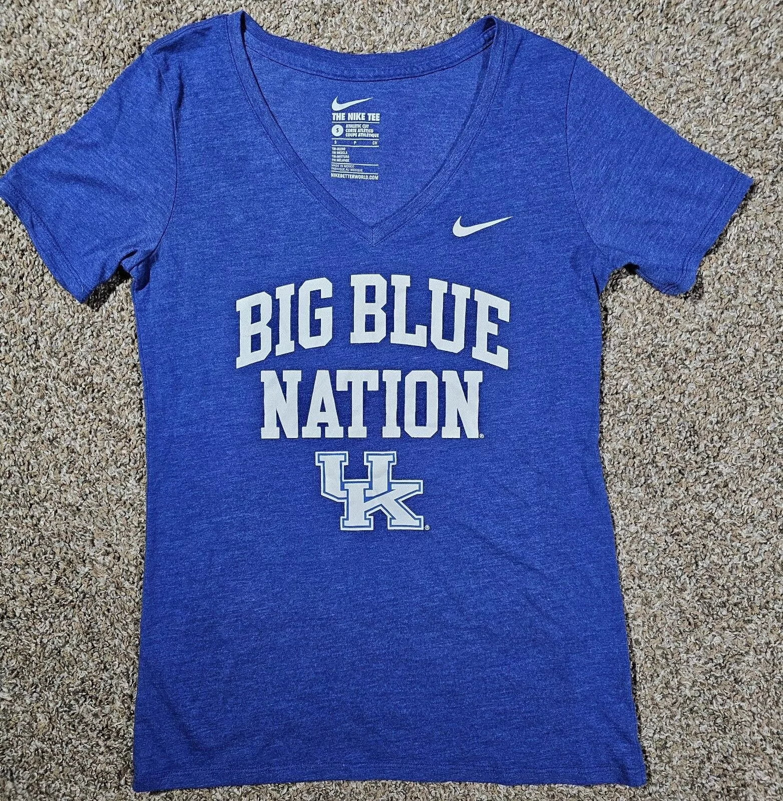 Nike Blouses University of Kentucky UK Wildcats Big Blue Nation NIKE S