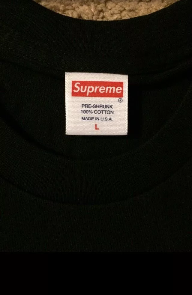 Supreme Short Sleeve T Shirts Supreme Time Tee Black Large