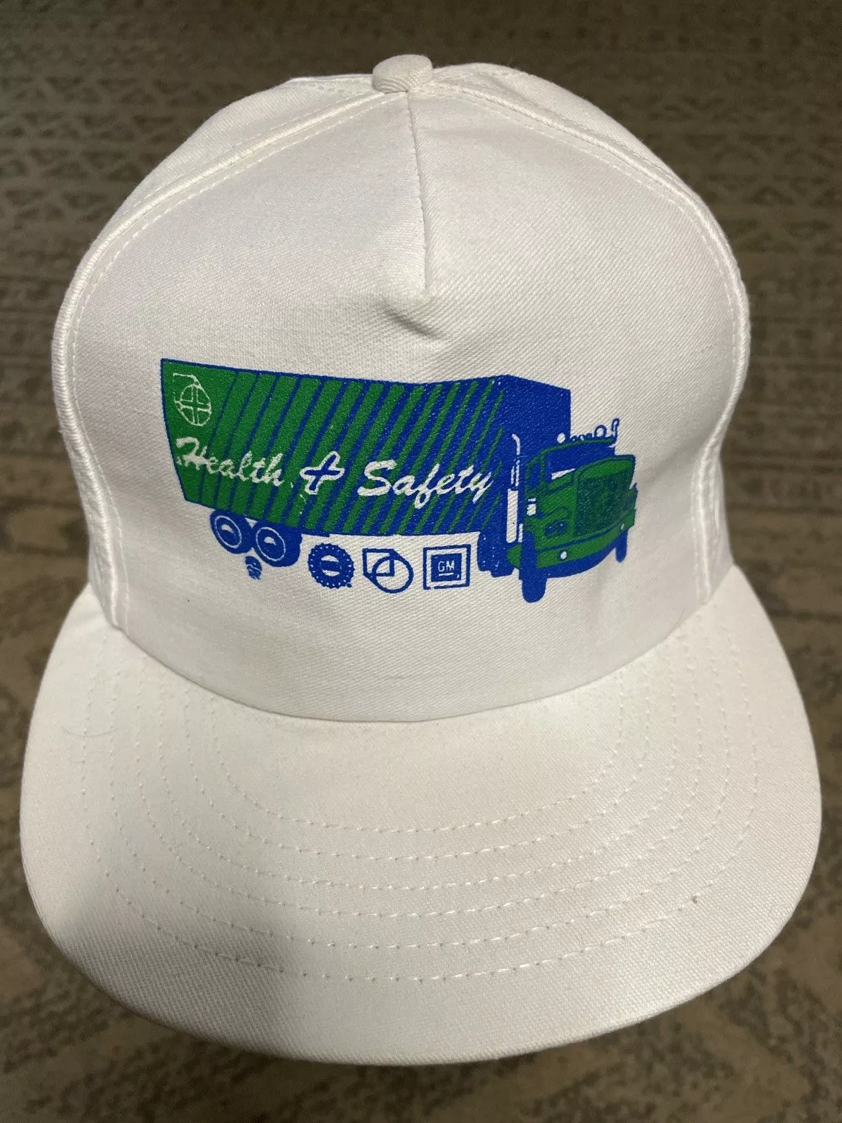 Other Hats Other Health & Safety GM UAW Hat Cap Vintage Trucking Trucker GMC White