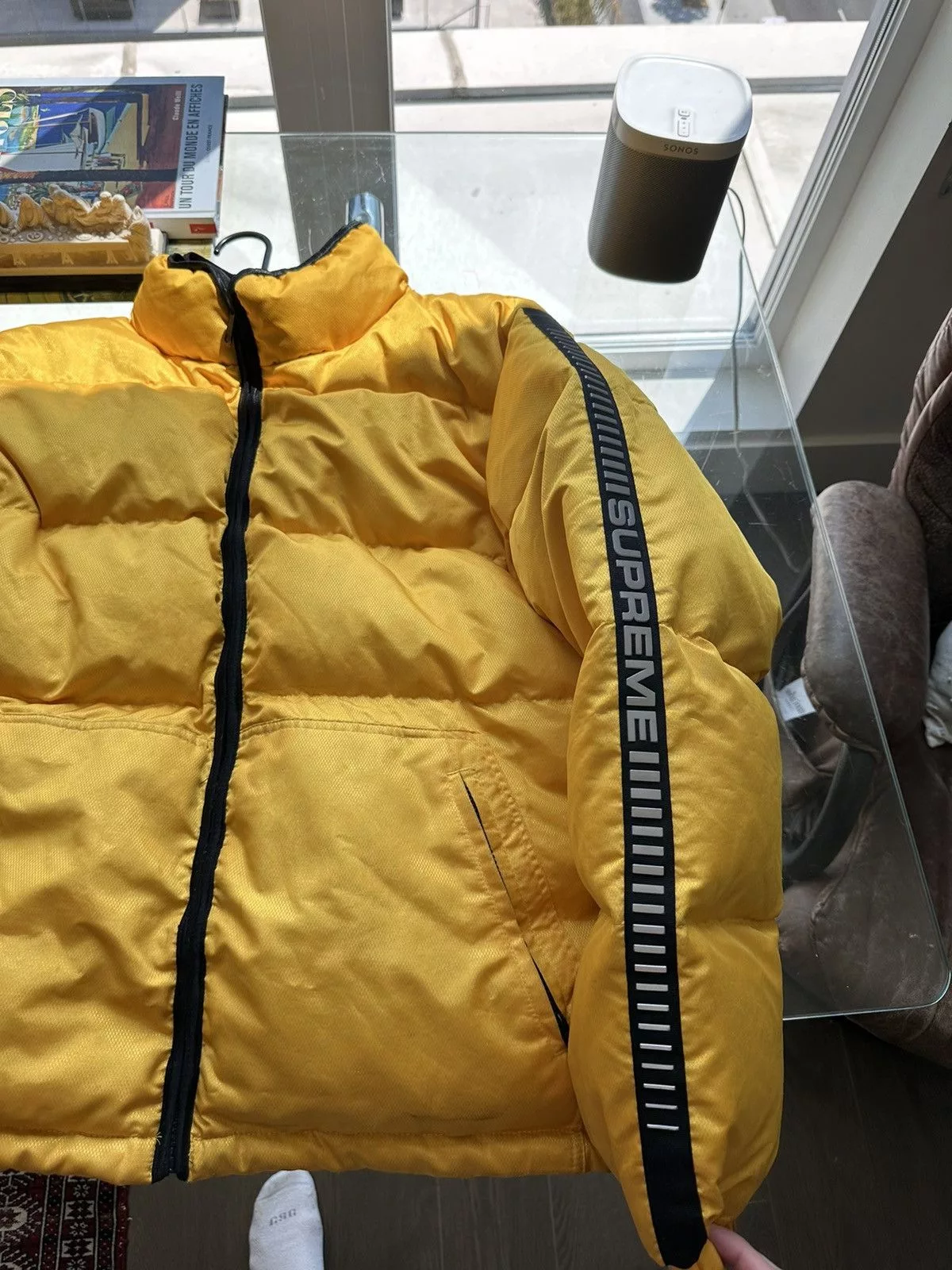 Supreme Heavy Coats Supreme Yellow Puffer Reflective