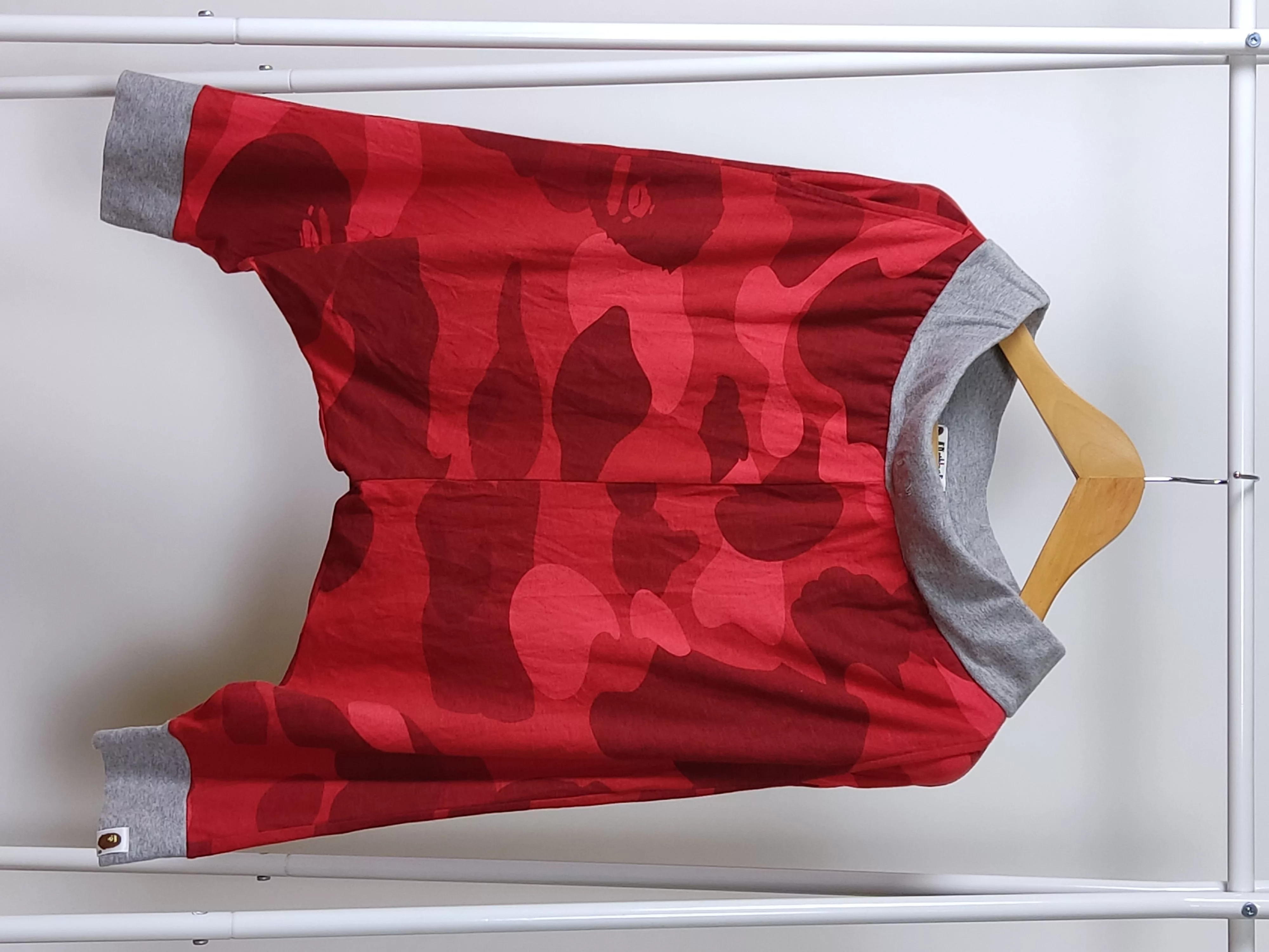 Bape Pants Bape Color Camo Harem Pants Red
